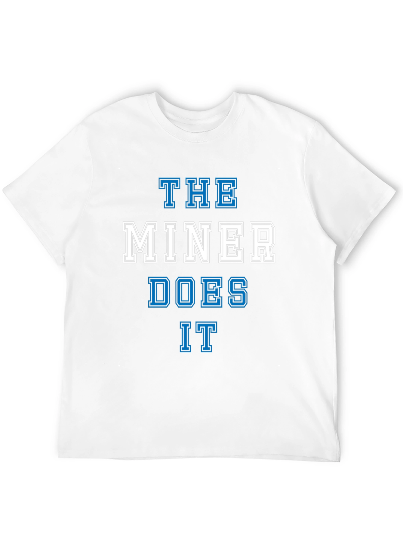 Black The Miner Does It Graphic Tee - Black Cotton T-Shirt view 12