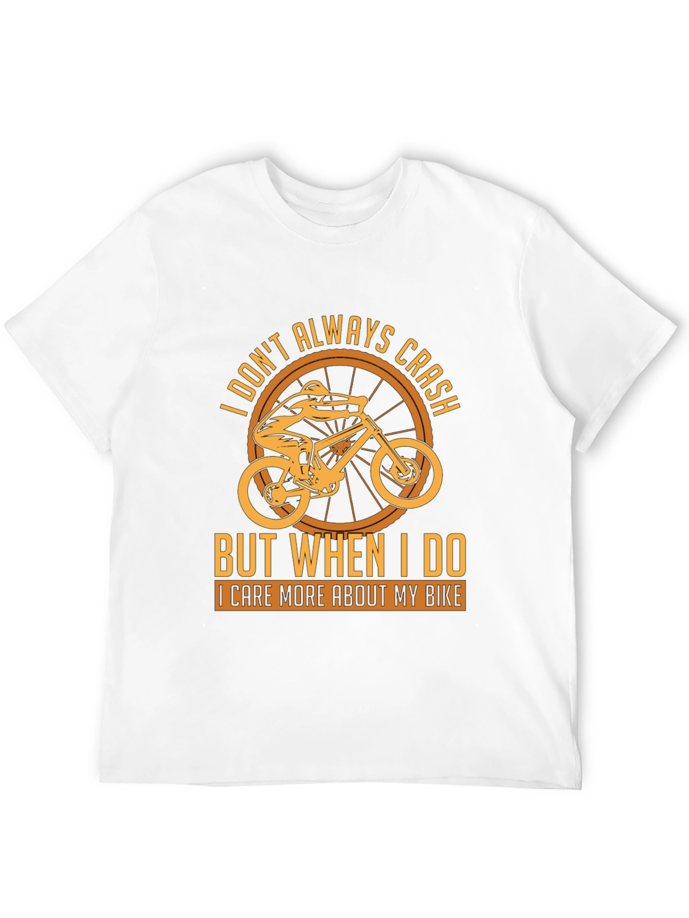 Black I Care More About My Bike T-Shirt view 12