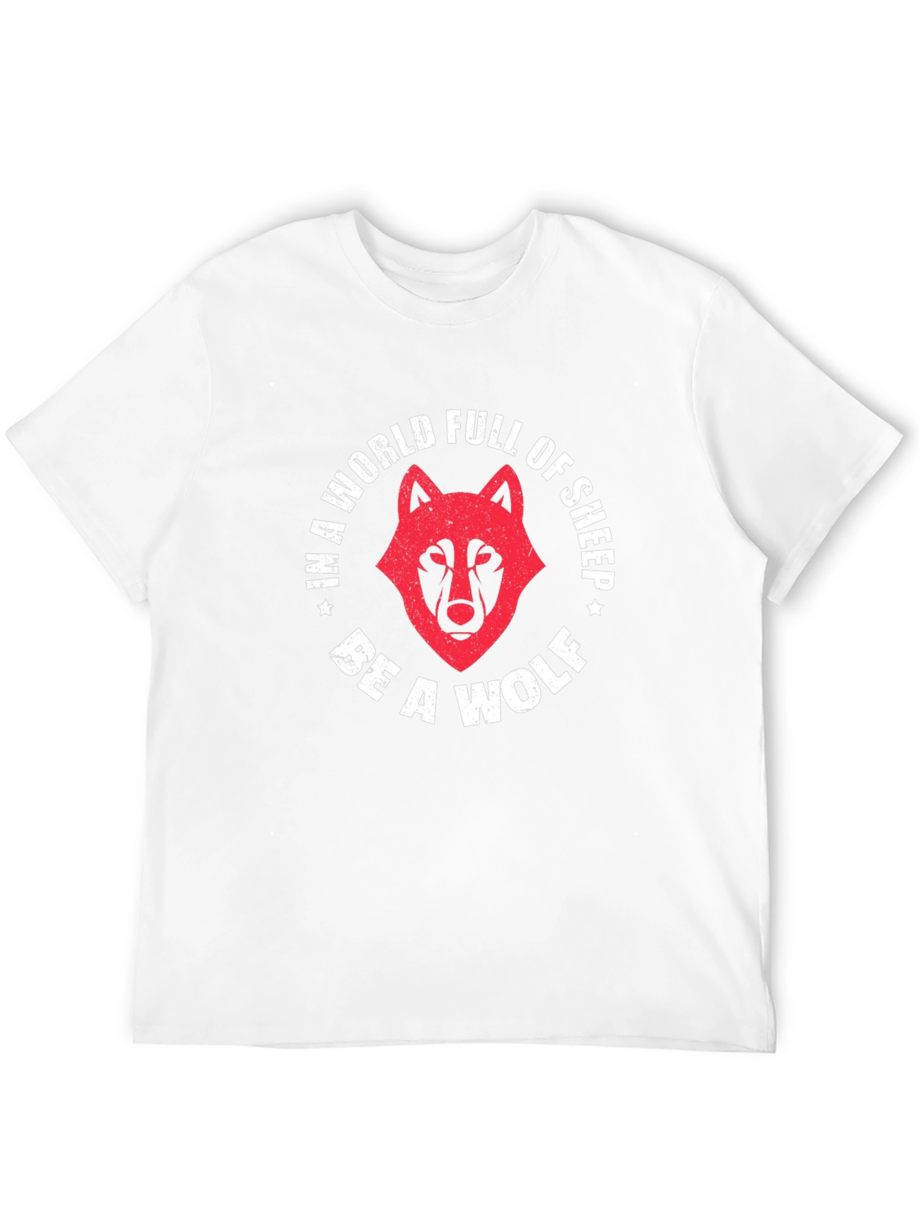 Black Be A Wolf Graphic Tee - Stand Out From The Crowd view 12