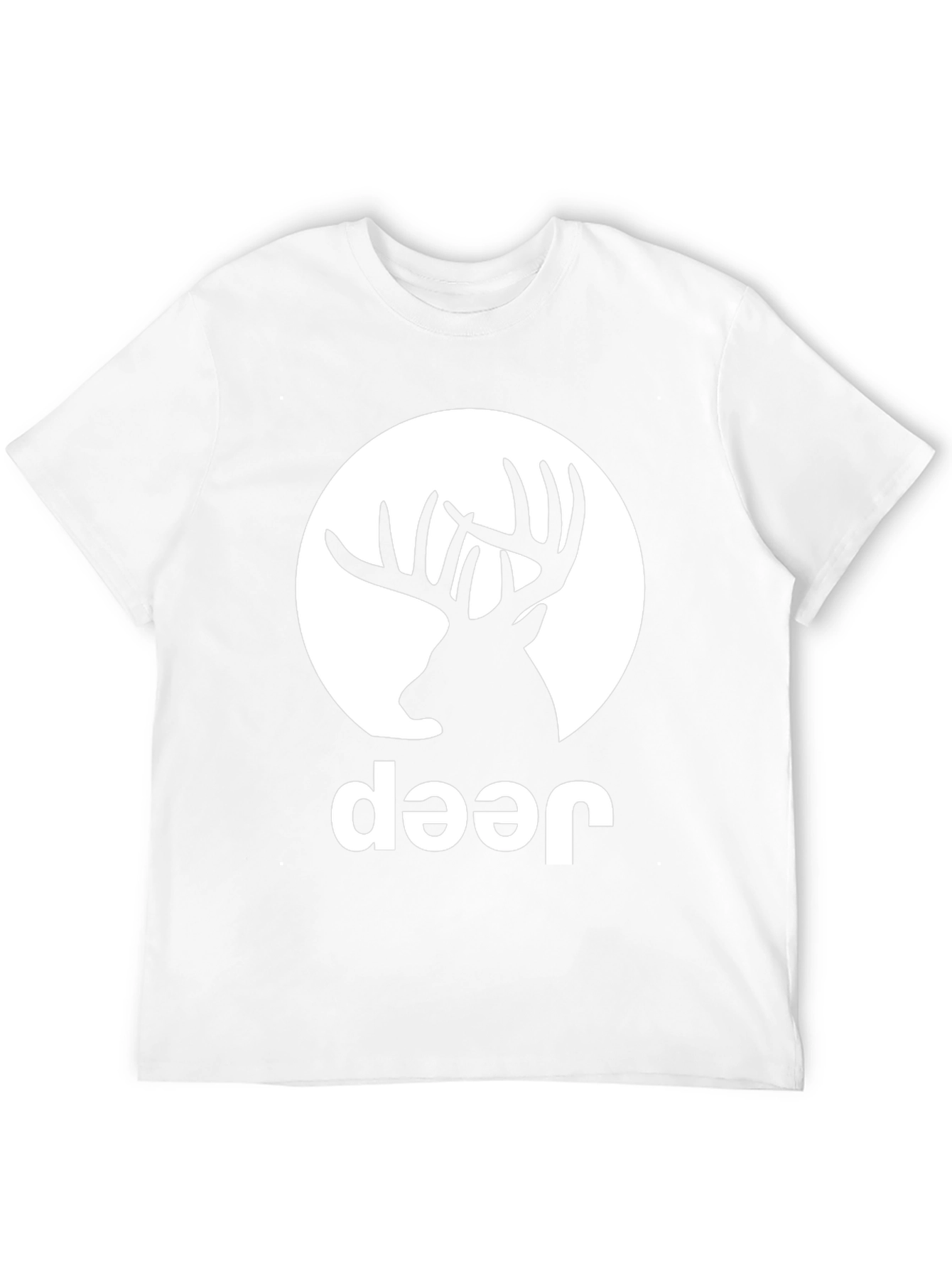 Black Deer Graphic Tee - Black Crew Neck T-Shirt view 12