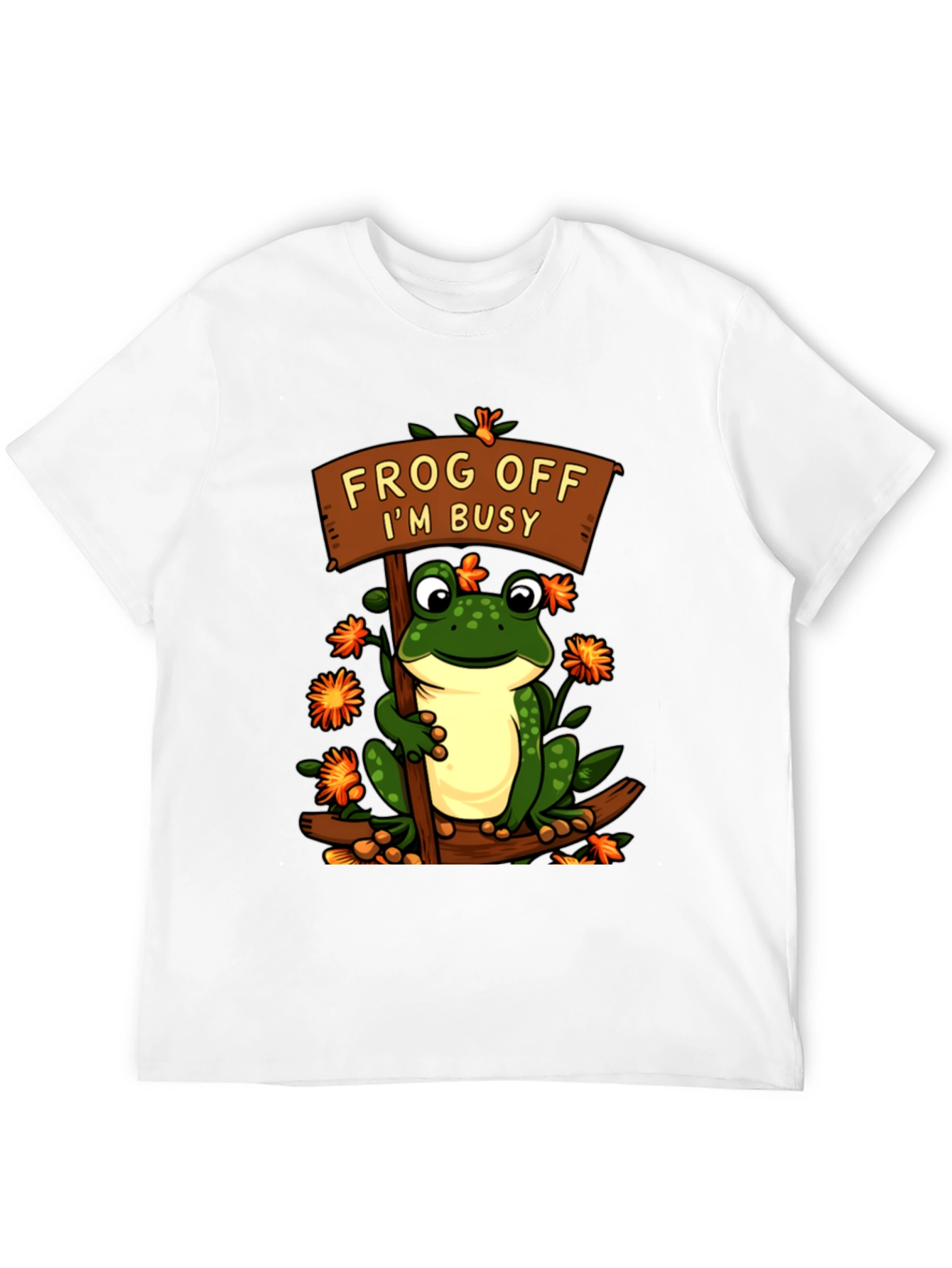 Black Frog Off I'm Busy T-Shirt Funny Animal Tee view 12