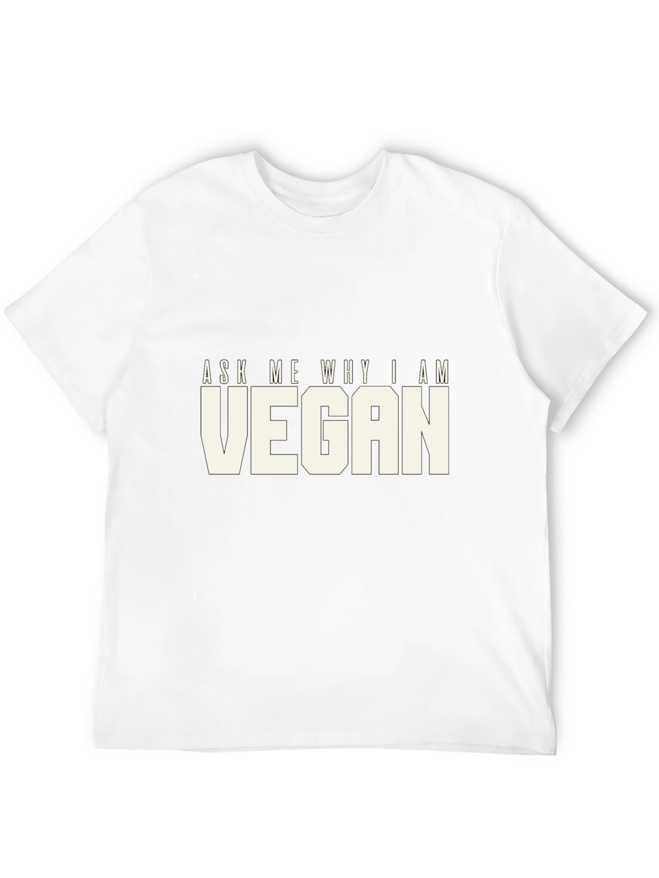 Black Ask Me Why I Am Vegan T-Shirt - Bold Statement Tee view 12