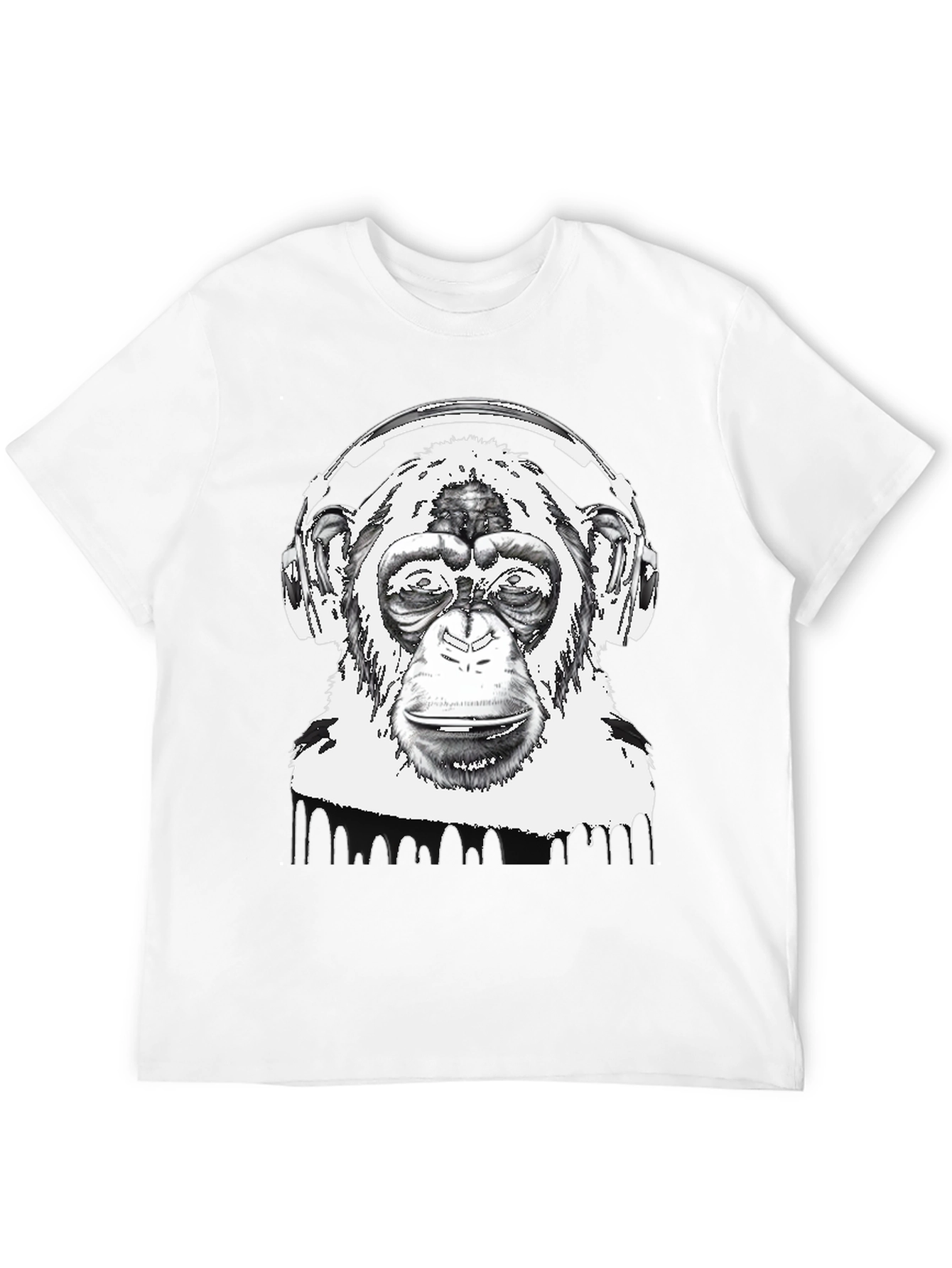 Black Monkey DJ Graphic Tee - Cool & Unique Design view 12