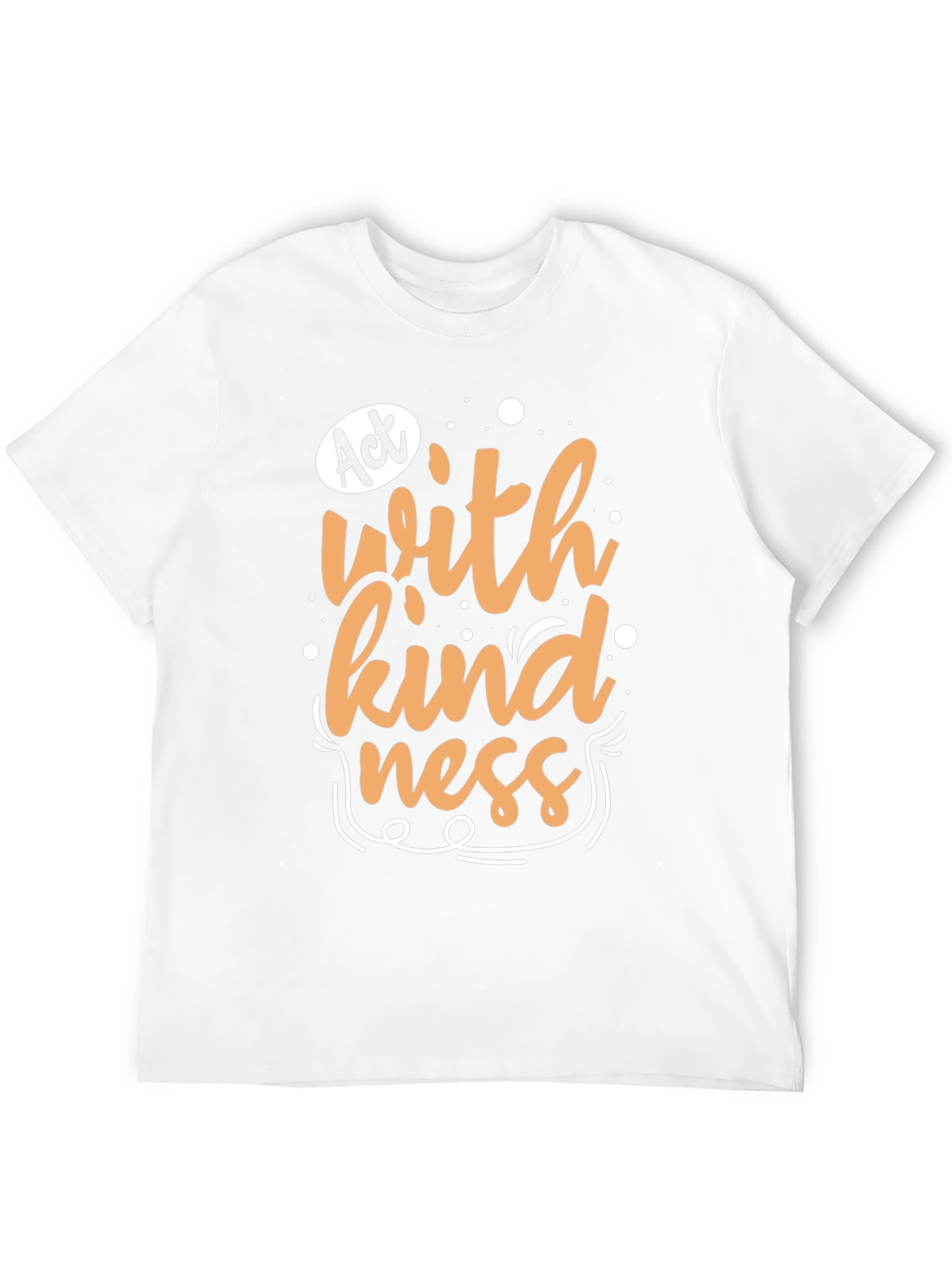 Black Act With Kindness Graphic Tee - Black view 12