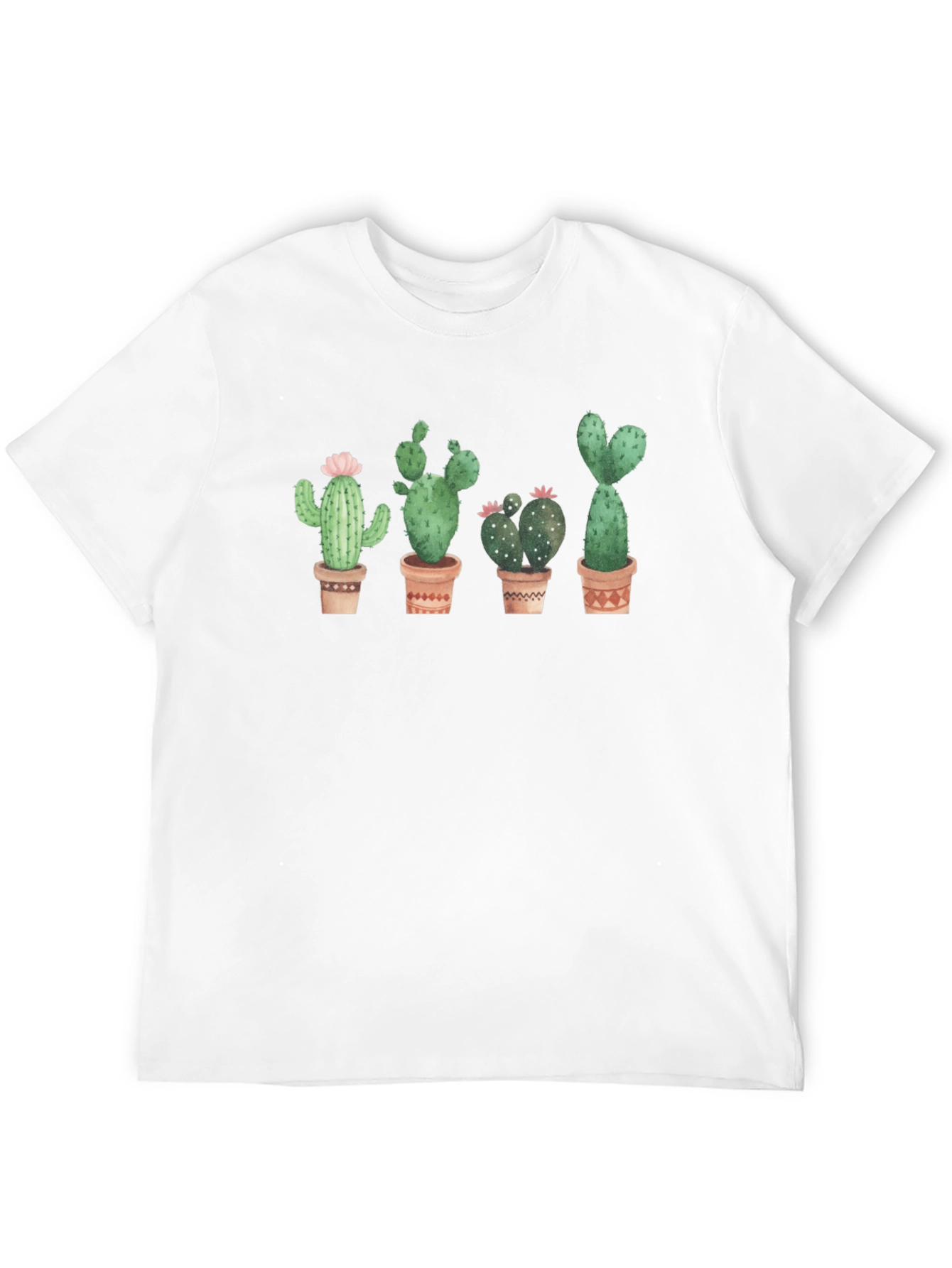 Black Cactus Plant Graphic Black T-Shirt view 12