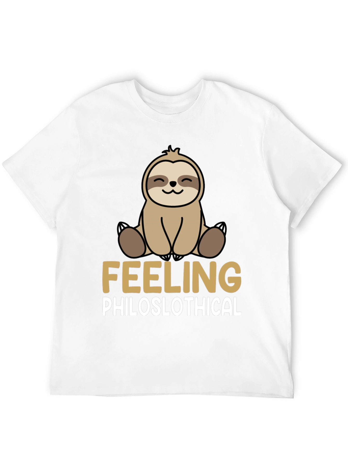 Black Philoslothical Sloth Graphic T-Shirt - Funny, Relaxed Fit view 12