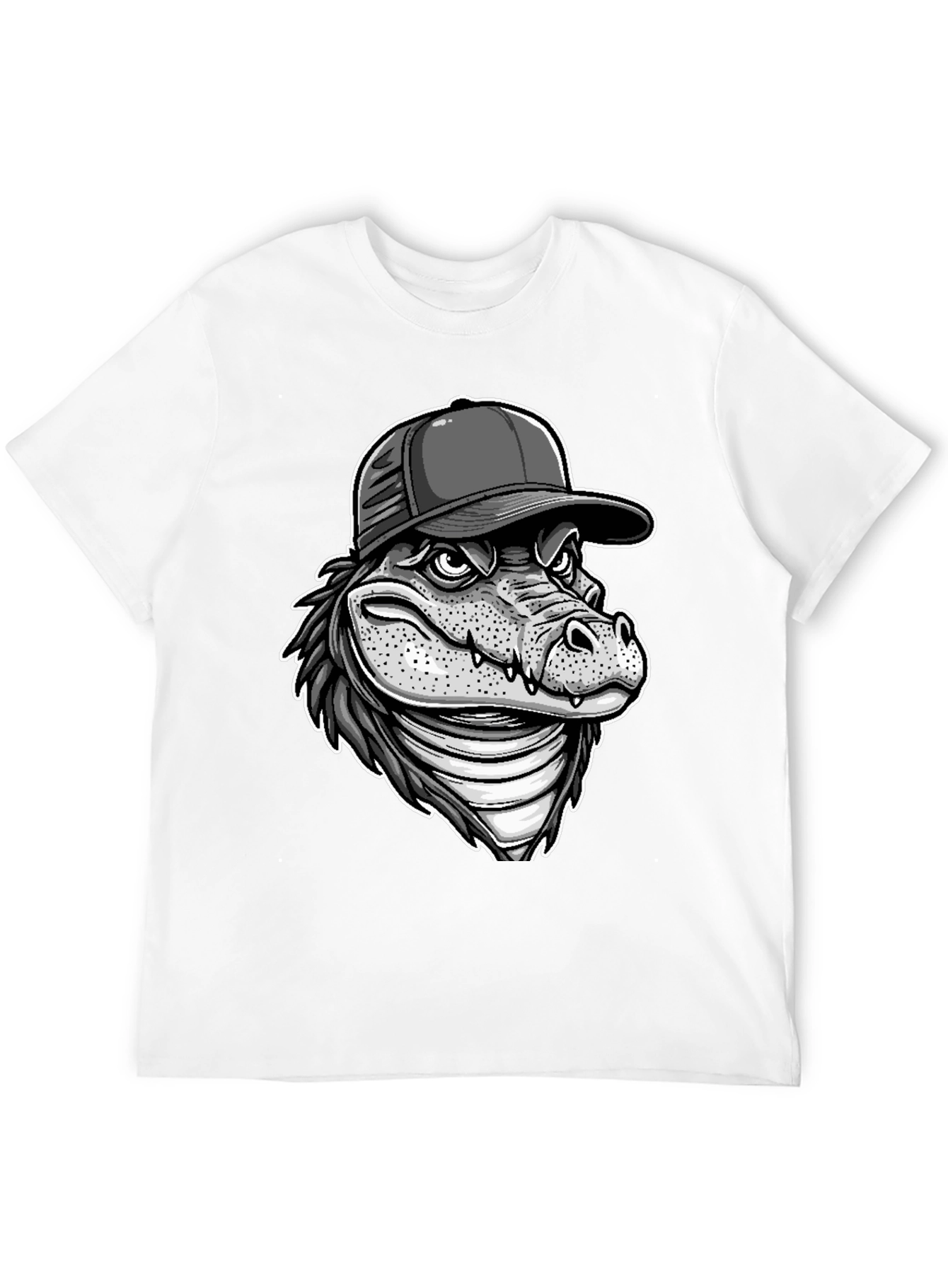 Black Alligator Graphic Tee view 12