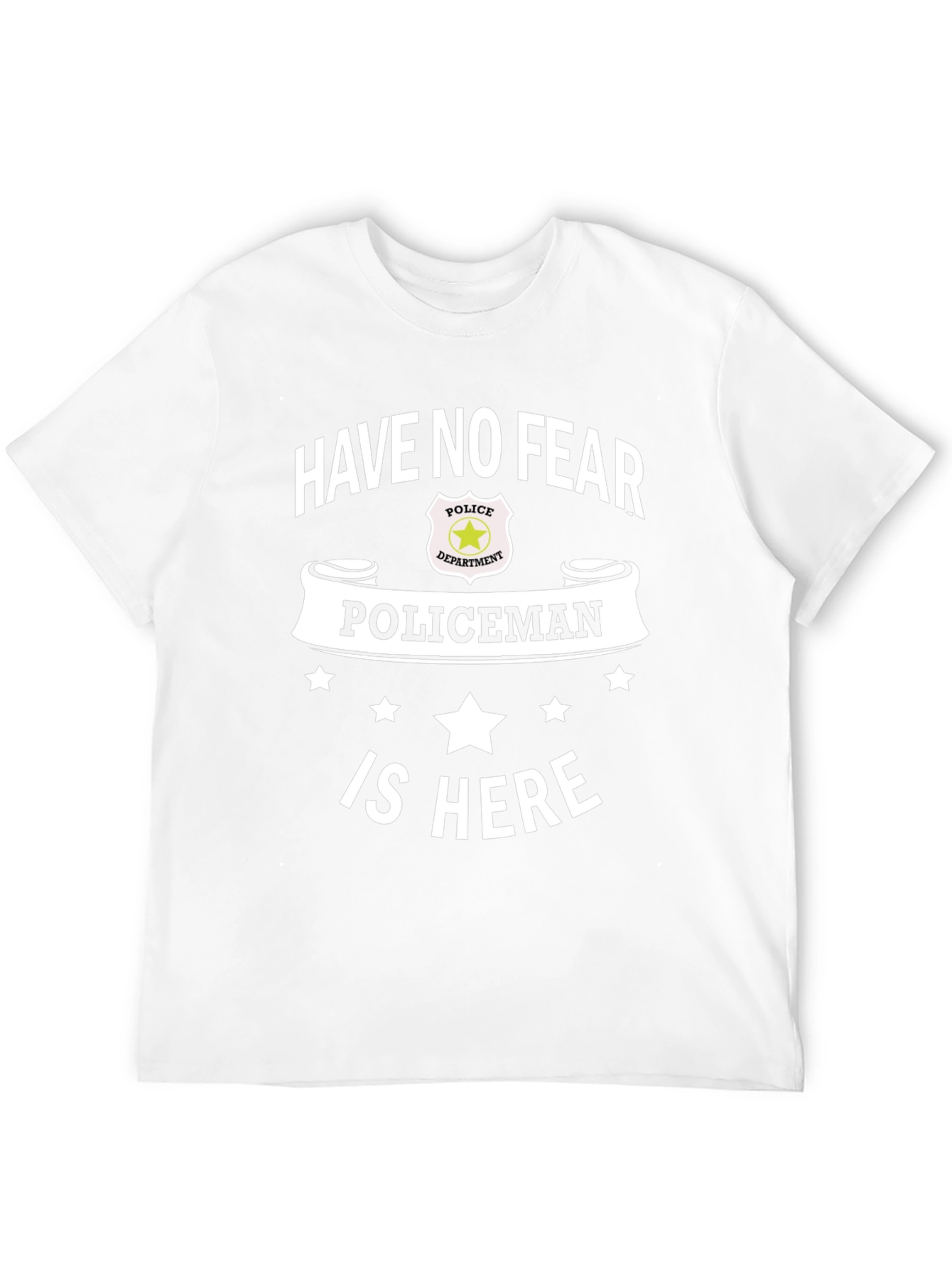 Black Have No Fear Policeman Is Here Black T-Shirt view 12