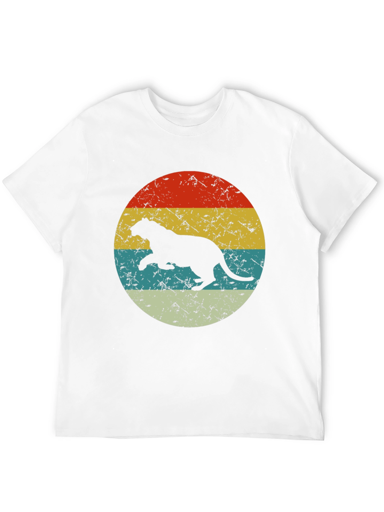 Black Vintage Panther Graphic Tee view 12