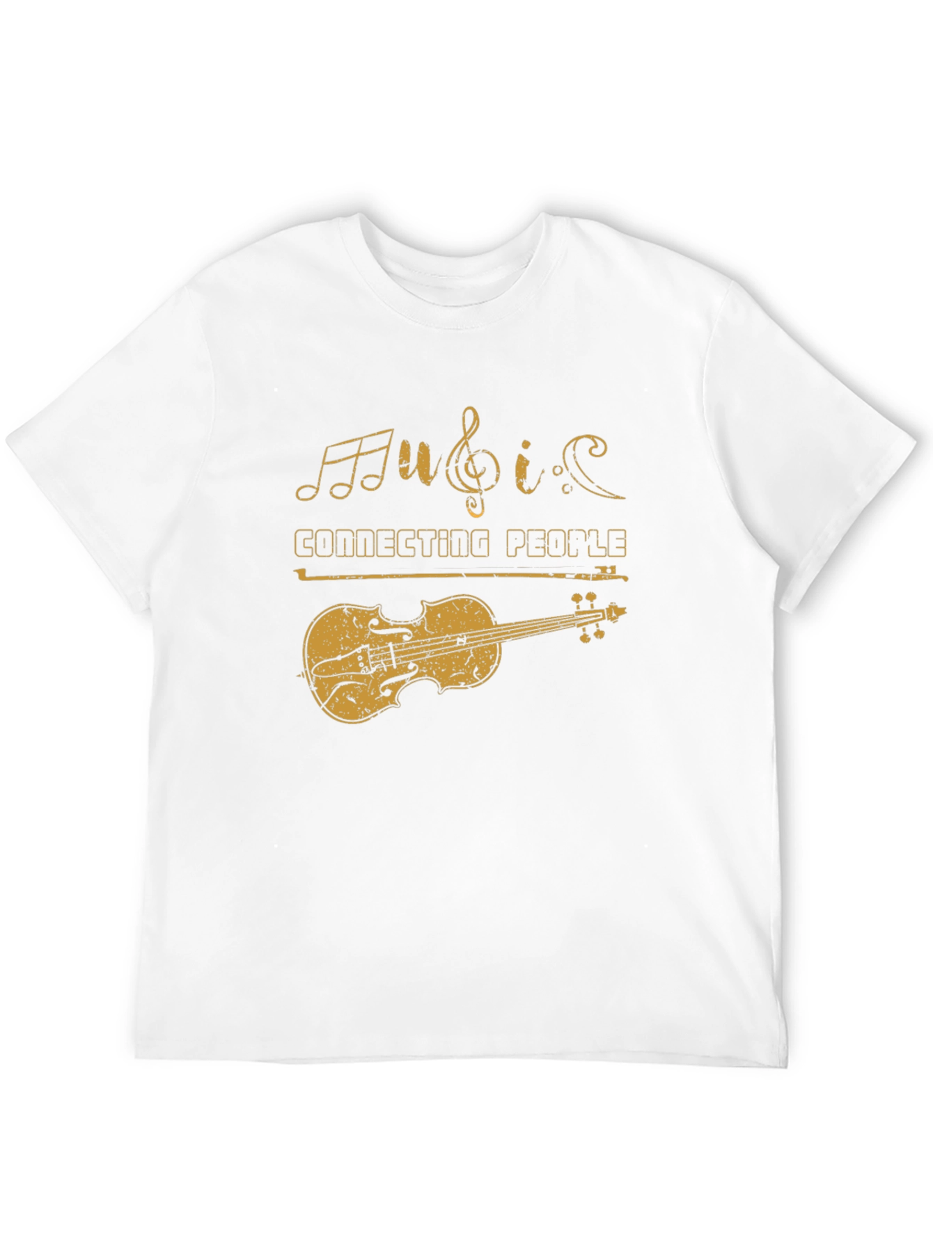 Black Music Connecting People Violin Graphic Tee view 12