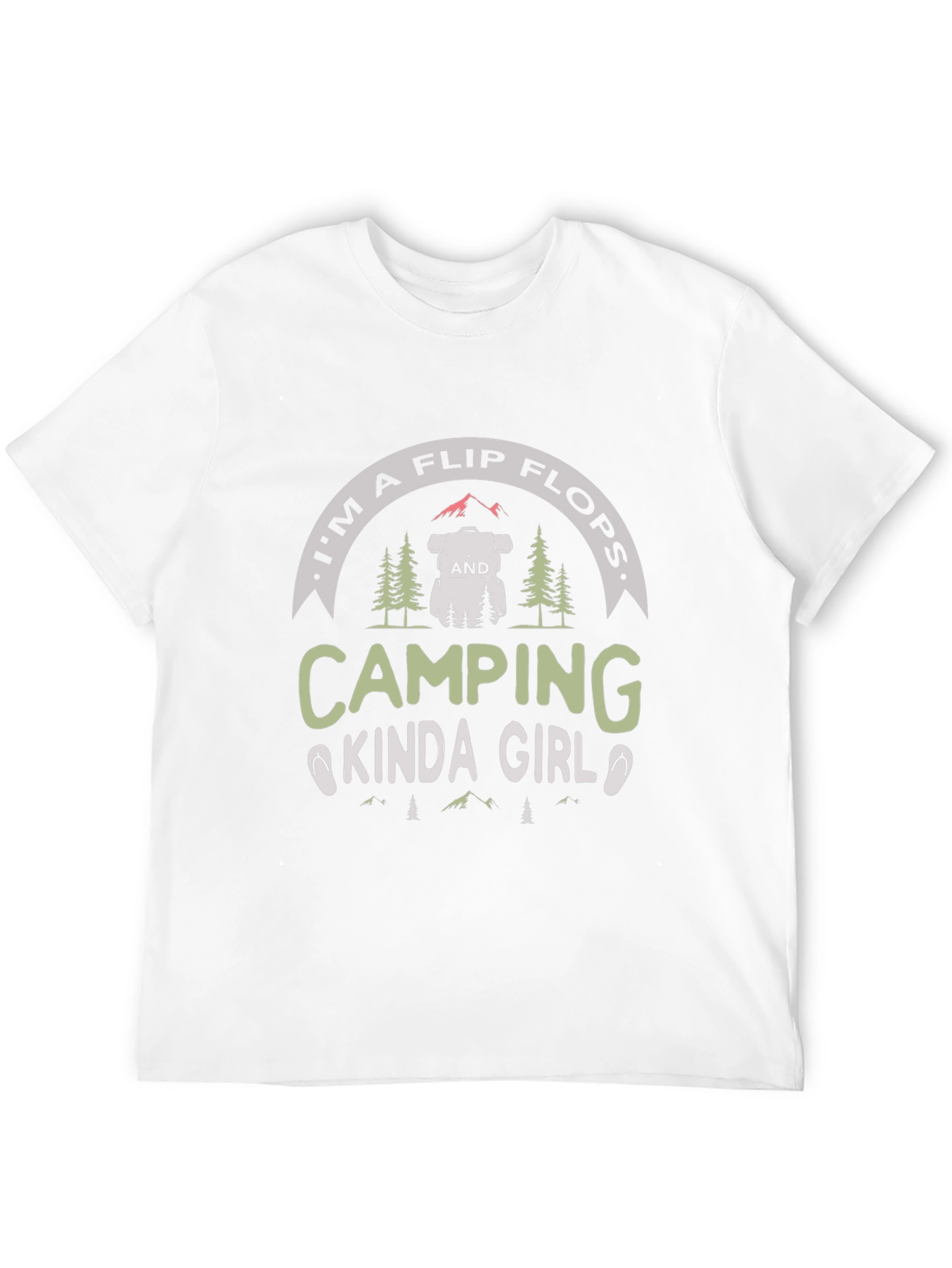 Black Camping Kinda Girl Tee - Flip Flops view 12