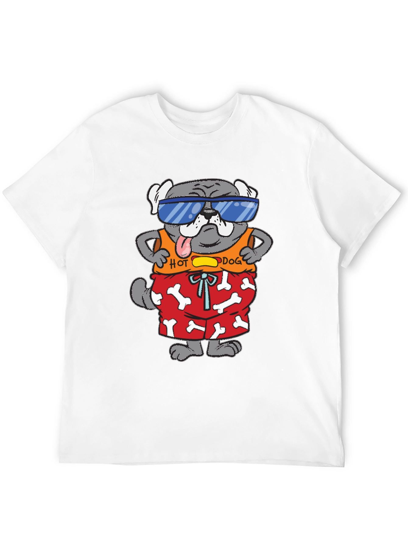 Black Cool Dog Graphic Tee view 12