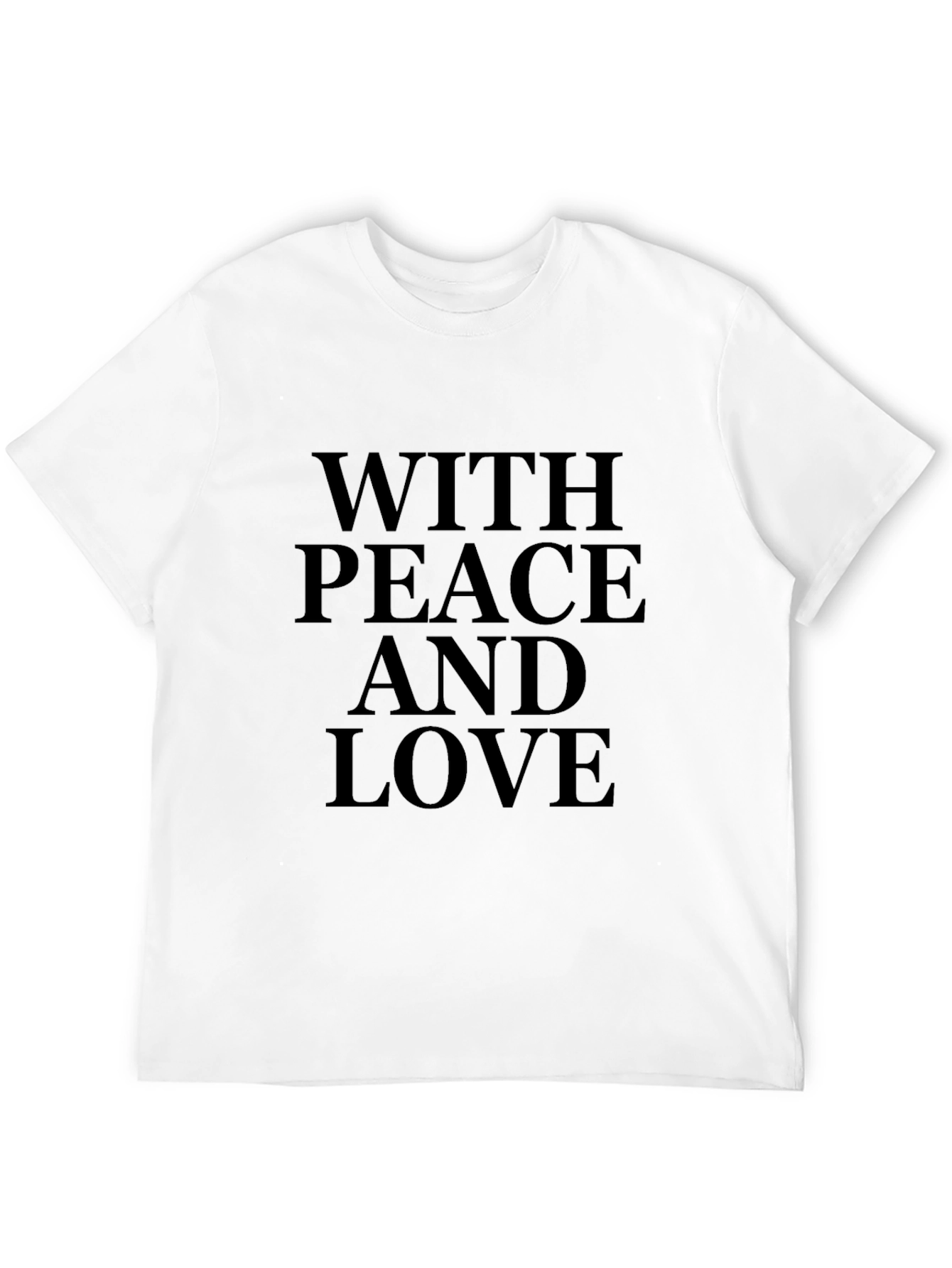 Black Peace and Love Graphic T-Shirt view 12