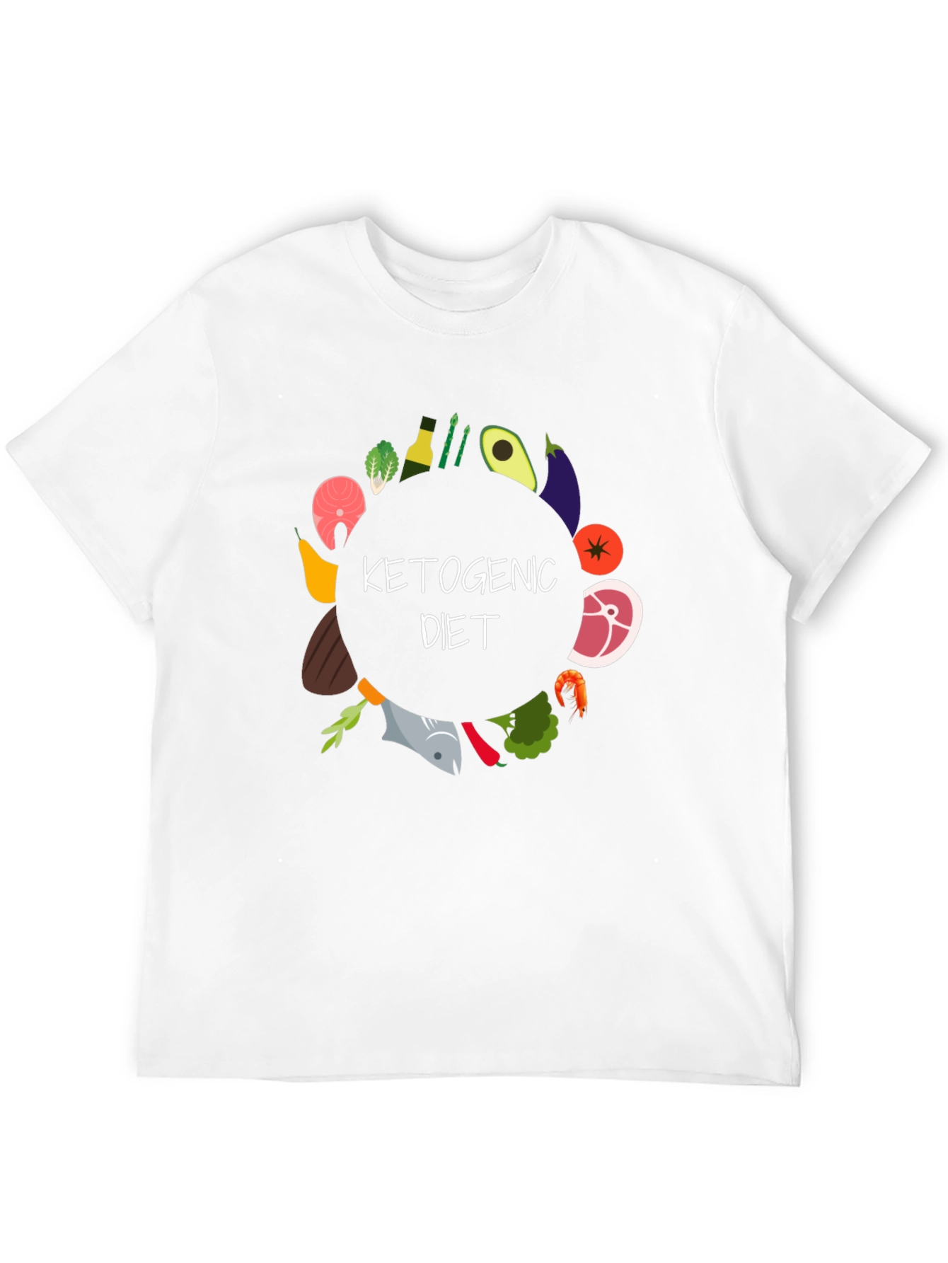 Black Ketogenic Diet T-Shirt view 12