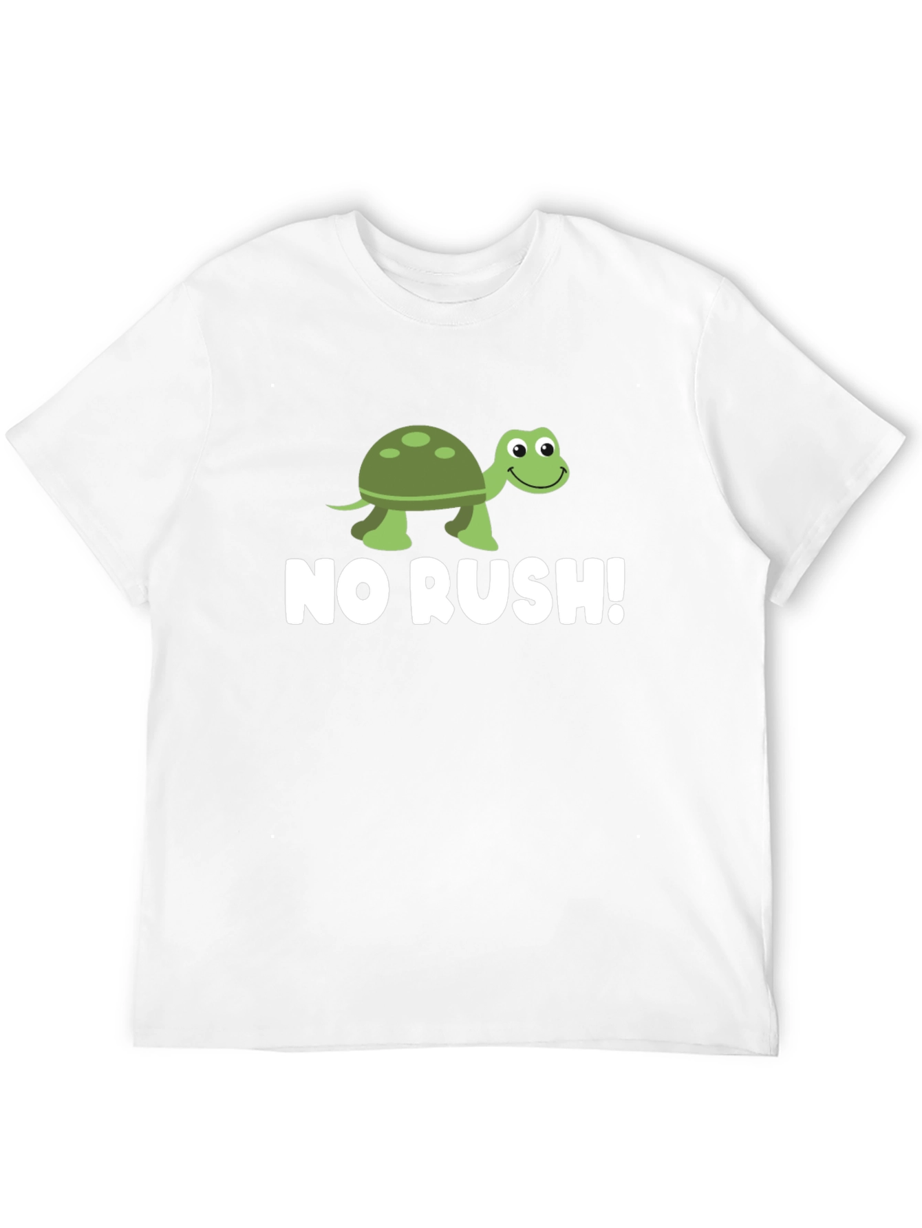 Black Funny Turtle No Rush T-Shirt view 12