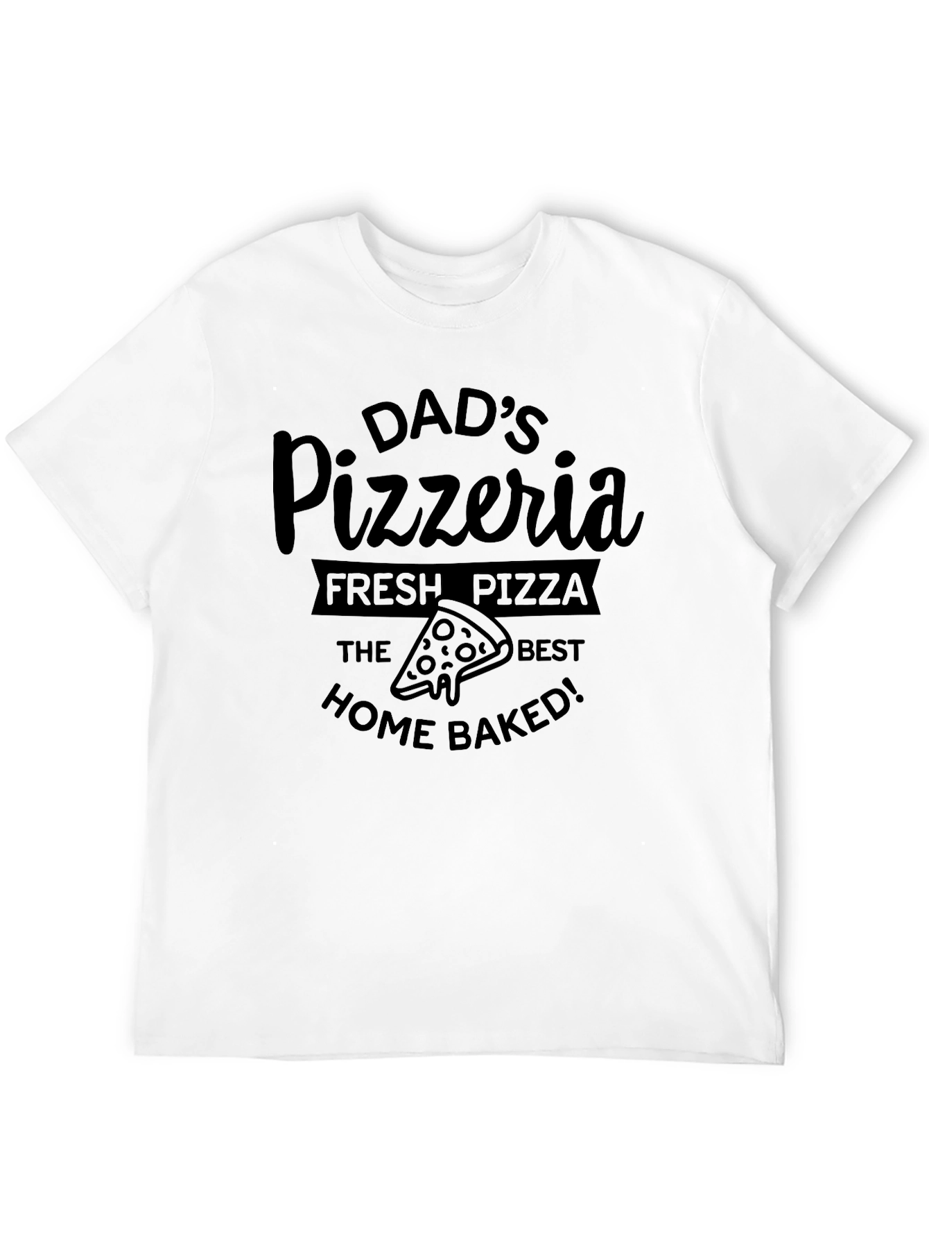 Black Dad's Pizzeria Black T-Shirt - Fresh, Home Baked Pizza view 12