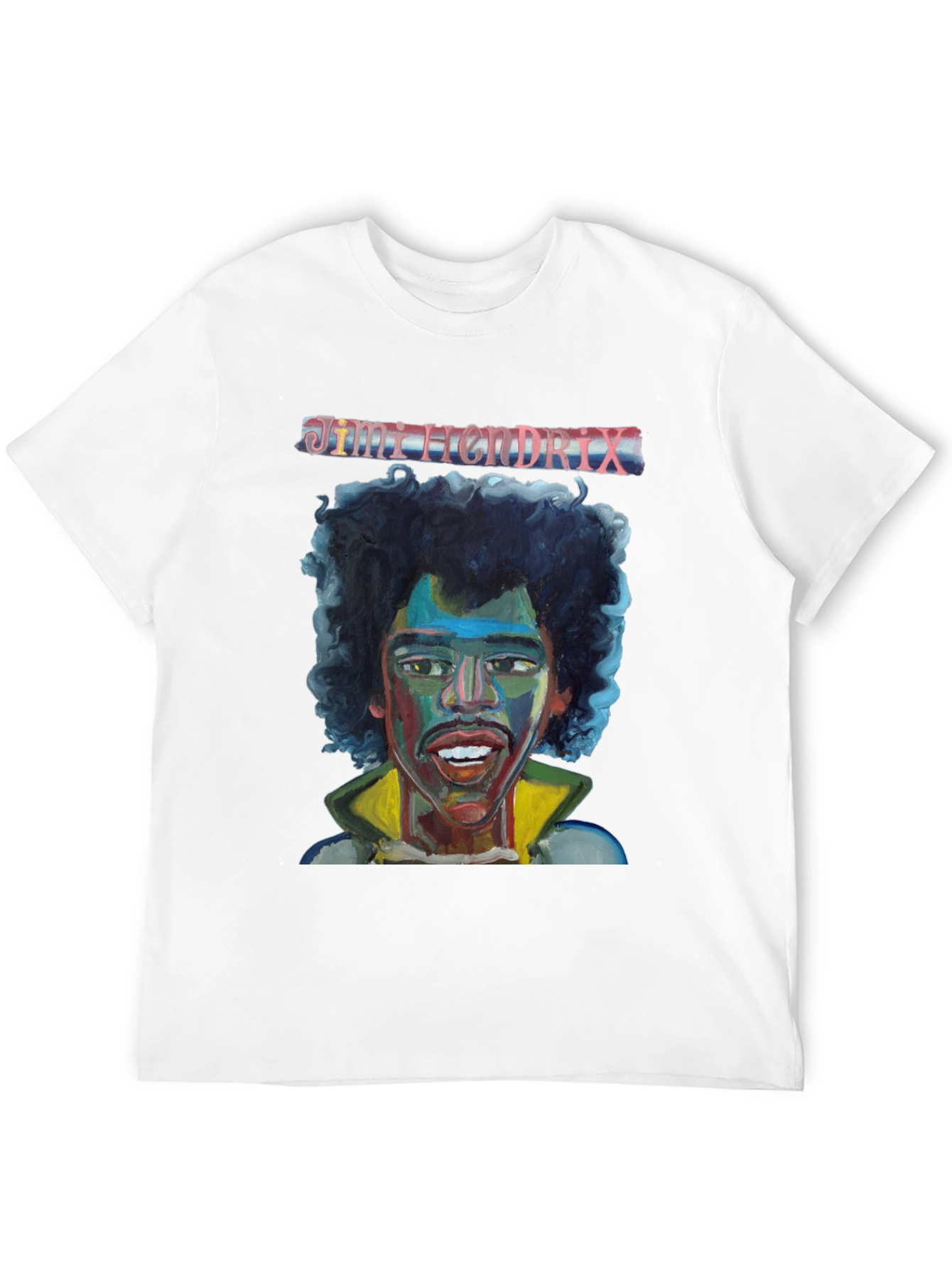 Black Jimi Hendrix Graphic Tee Black Cotton T-Shirt view 12