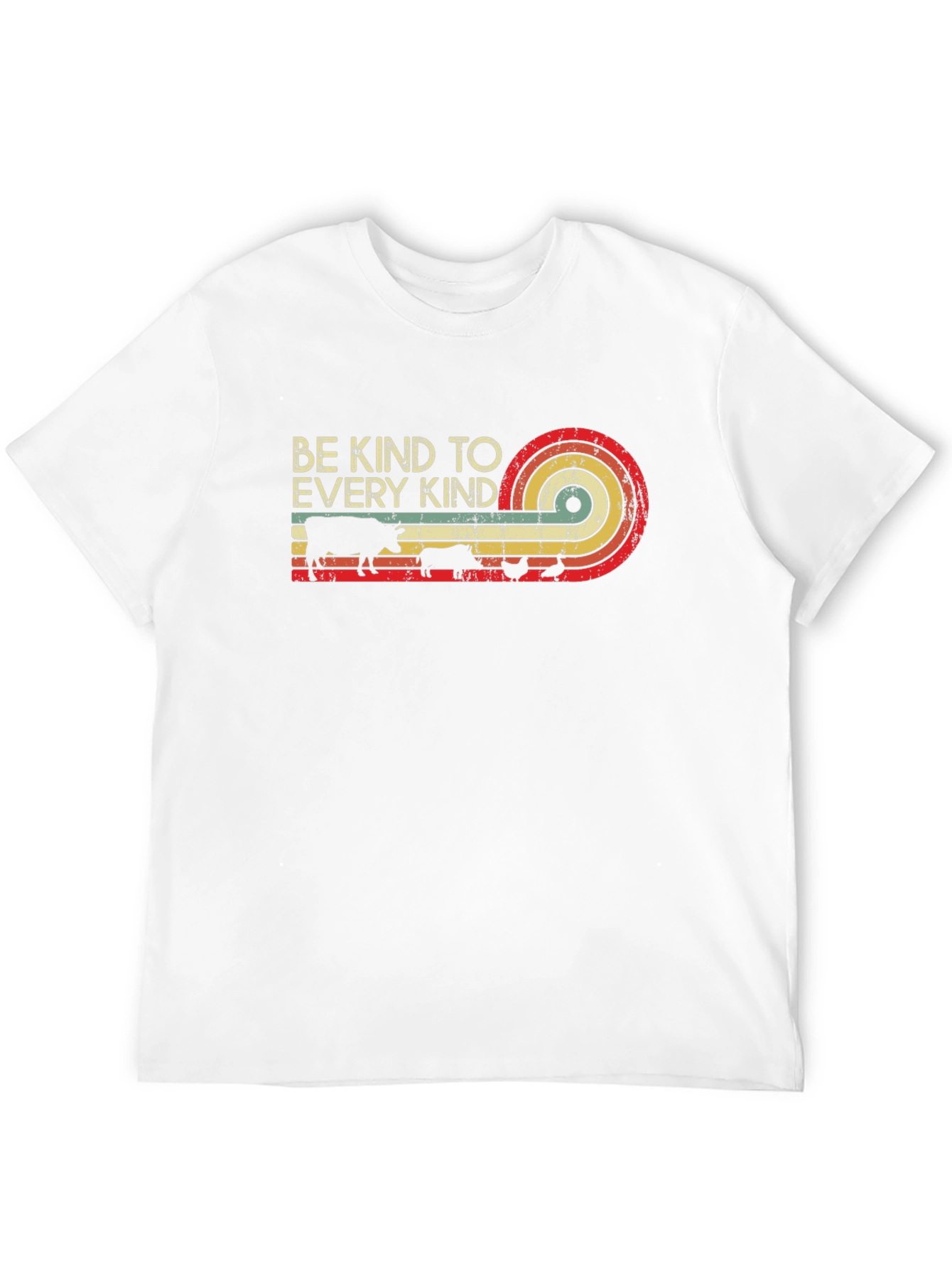 Black Be Kind to Every Kind Retro Tee view 12