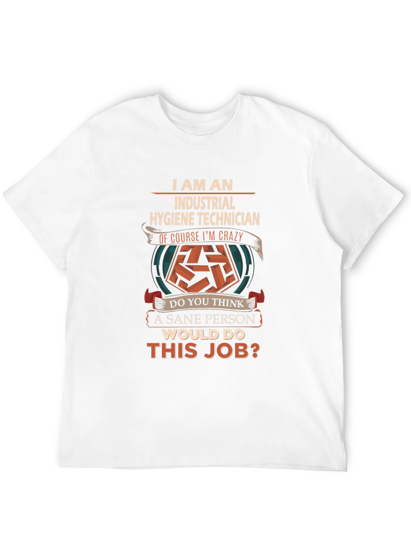 Black Industrial Hygiene Technician Crazy Job T-Shirt view 12