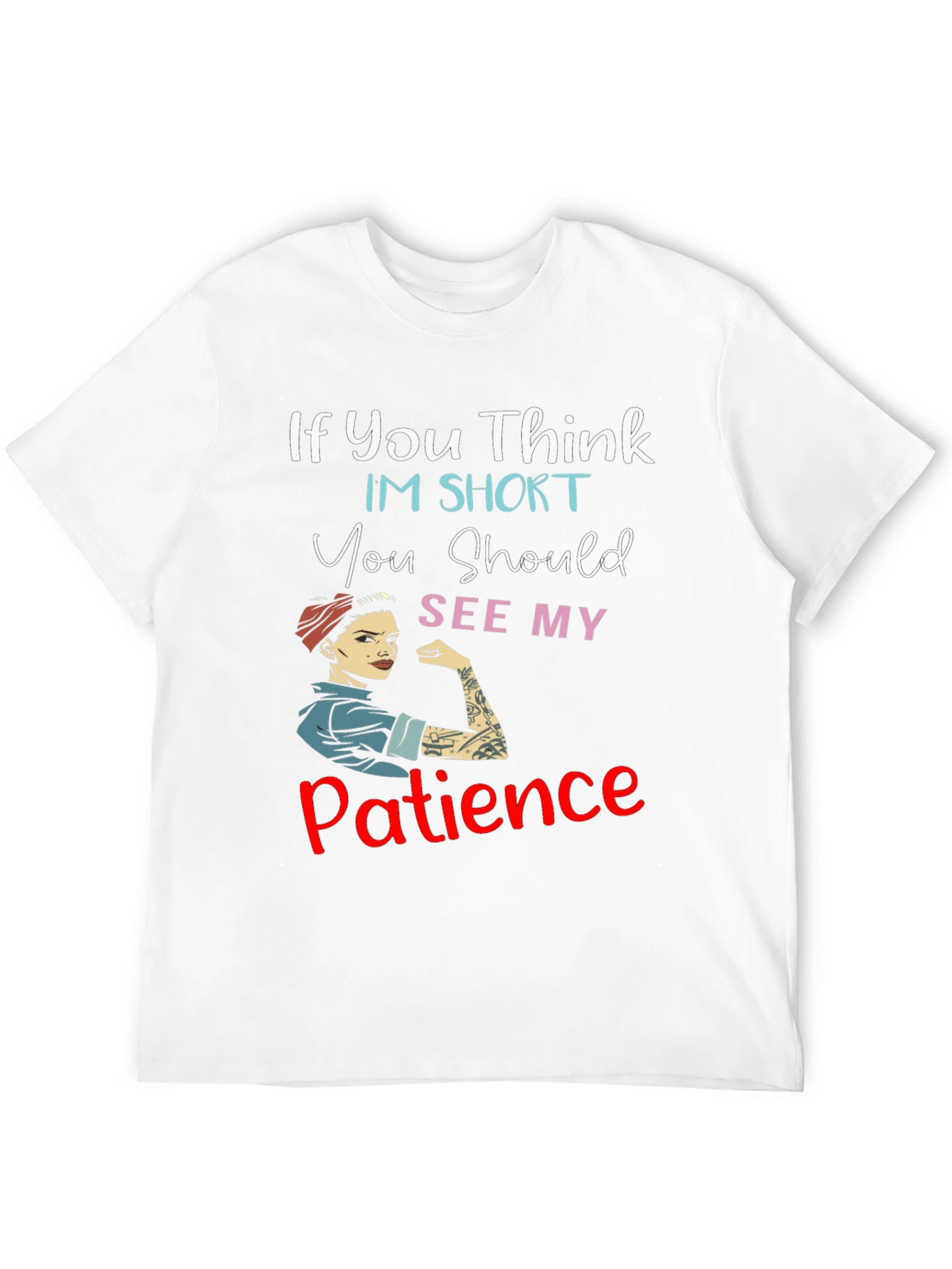 Black Funny Graphic Tee: My Patience T-Shirt view 12
