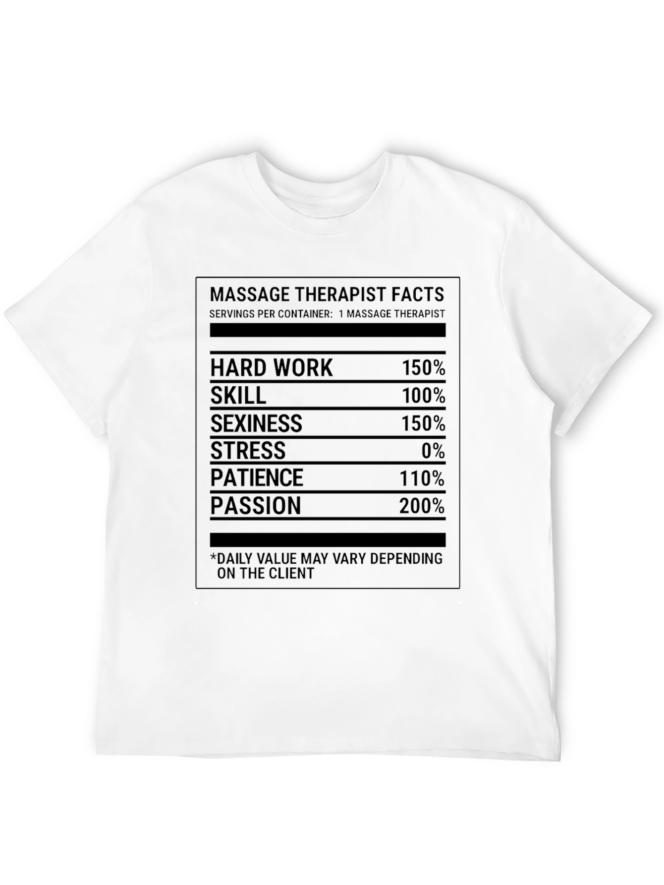 Black Massage Therapist Facts T-Shirt Funny Gift view 12