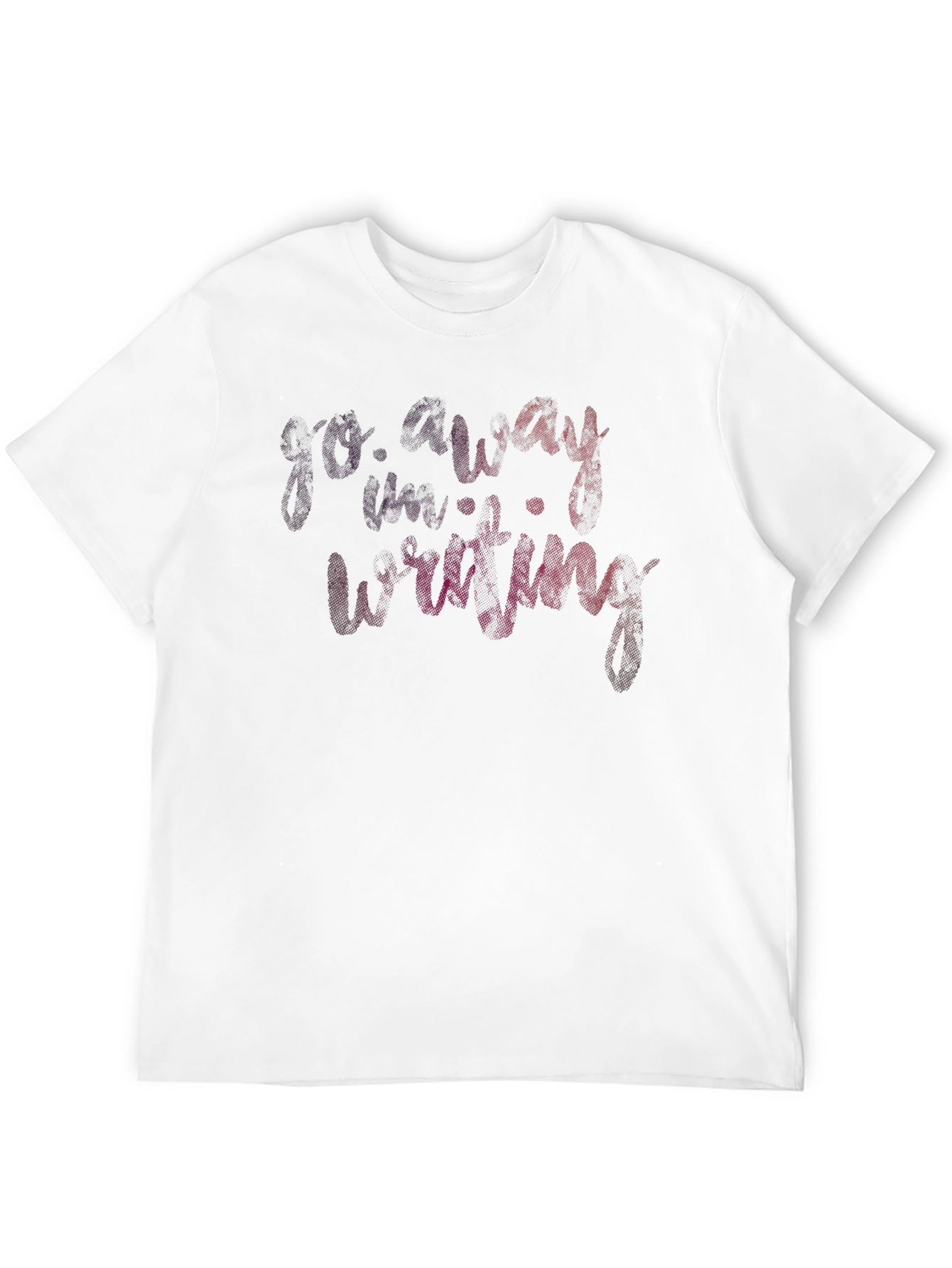 Black Go Away I'm Writing Black Graphic Tee view 12