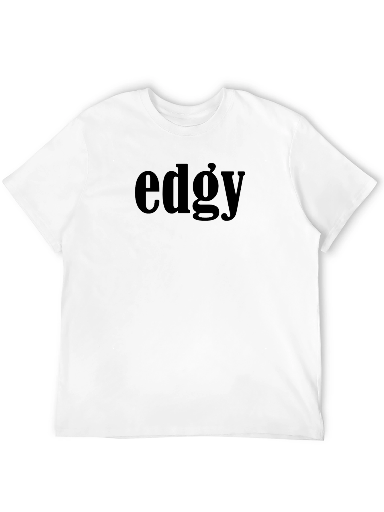 Black Edgy Black T-Shirt for Men view 12