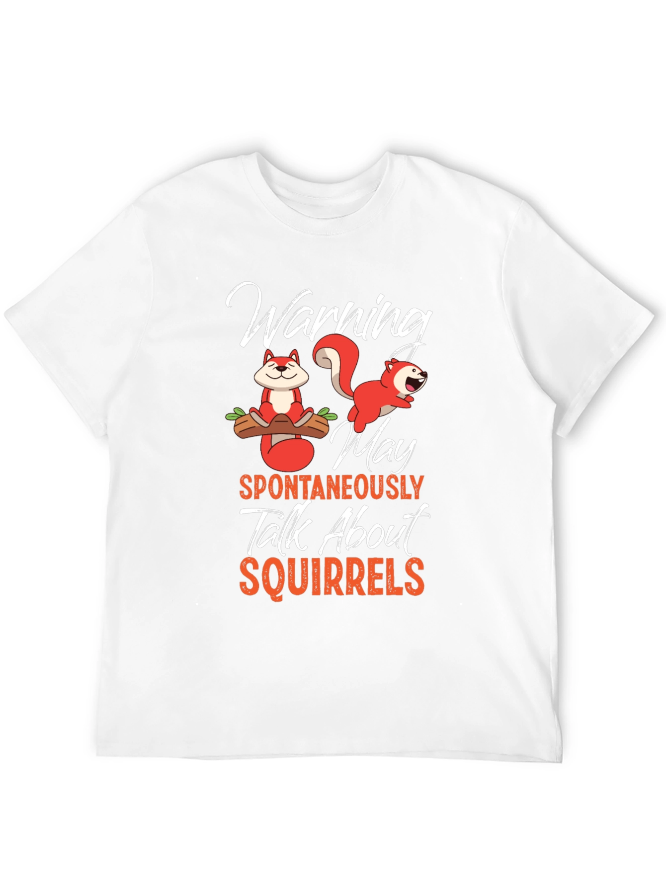 Black Funny Squirrel Graphic T-Shirt view 12