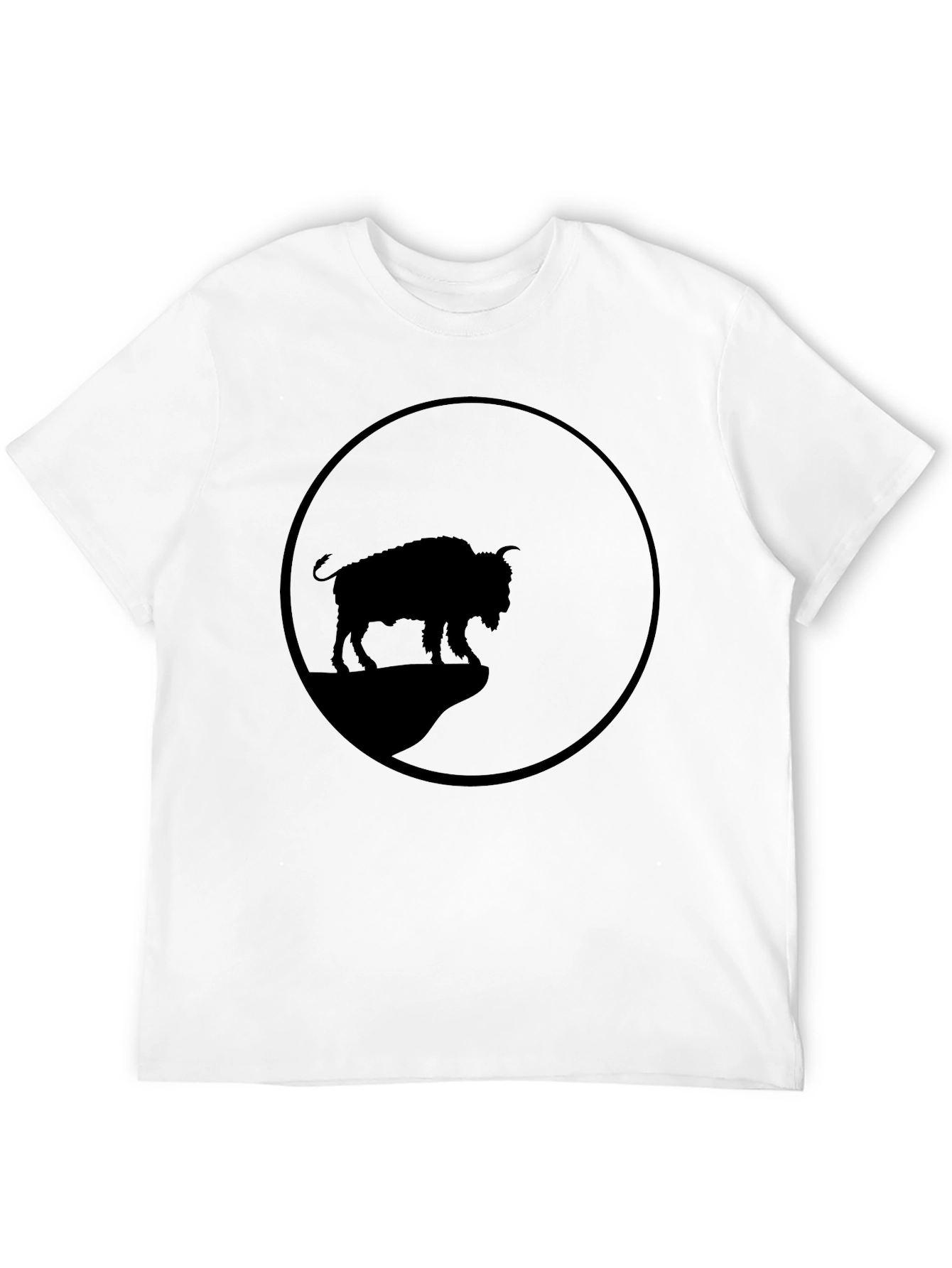 Black Bison Silhouette Graphic Tee view 12