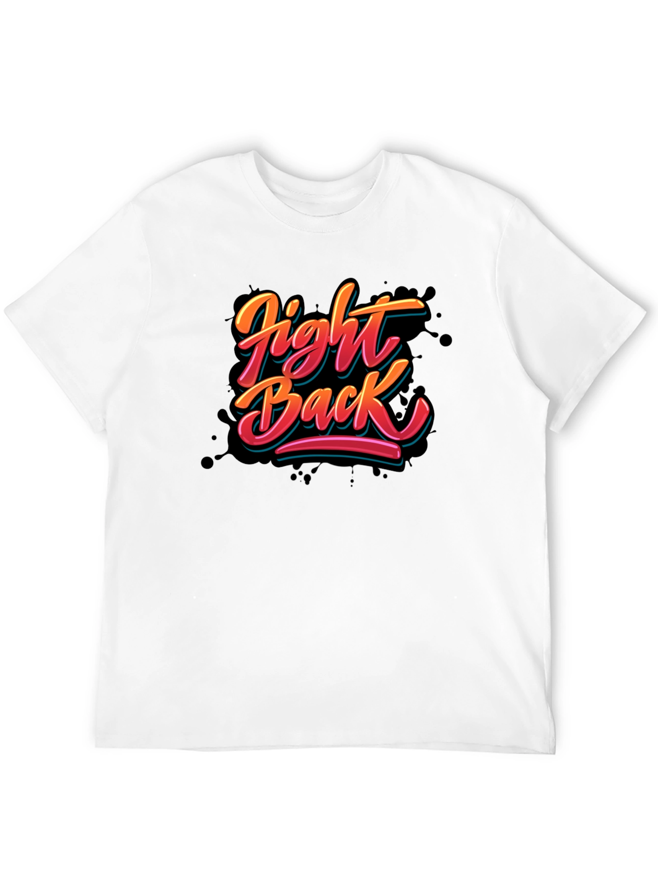 Black Fight Back Graphic T-Shirt - Bold Statement Tee view 12