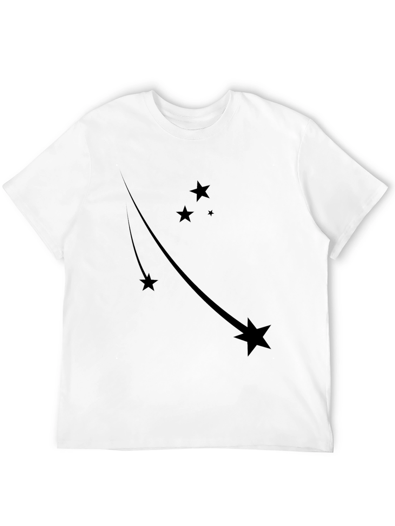 Black Star Trail Black Tee - Stylish Graphic T-Shirt view 12