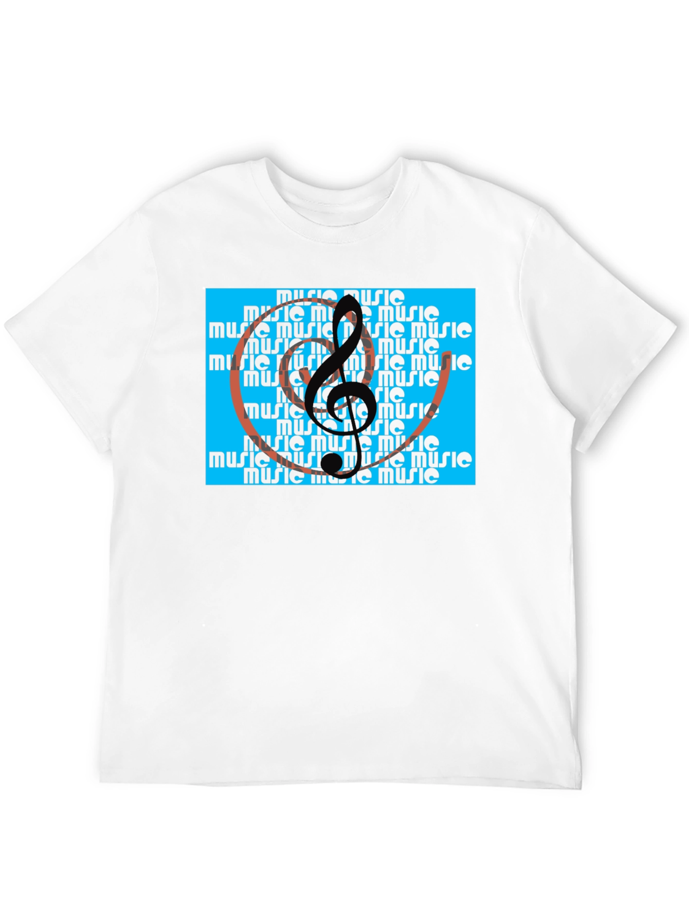 Black Music Note T-Shirt view 12