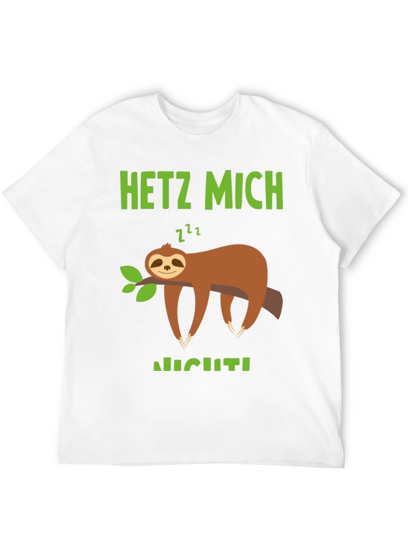 Black Relaxed Sloth Graphic Tee - Hetz Mich Nicht view 12