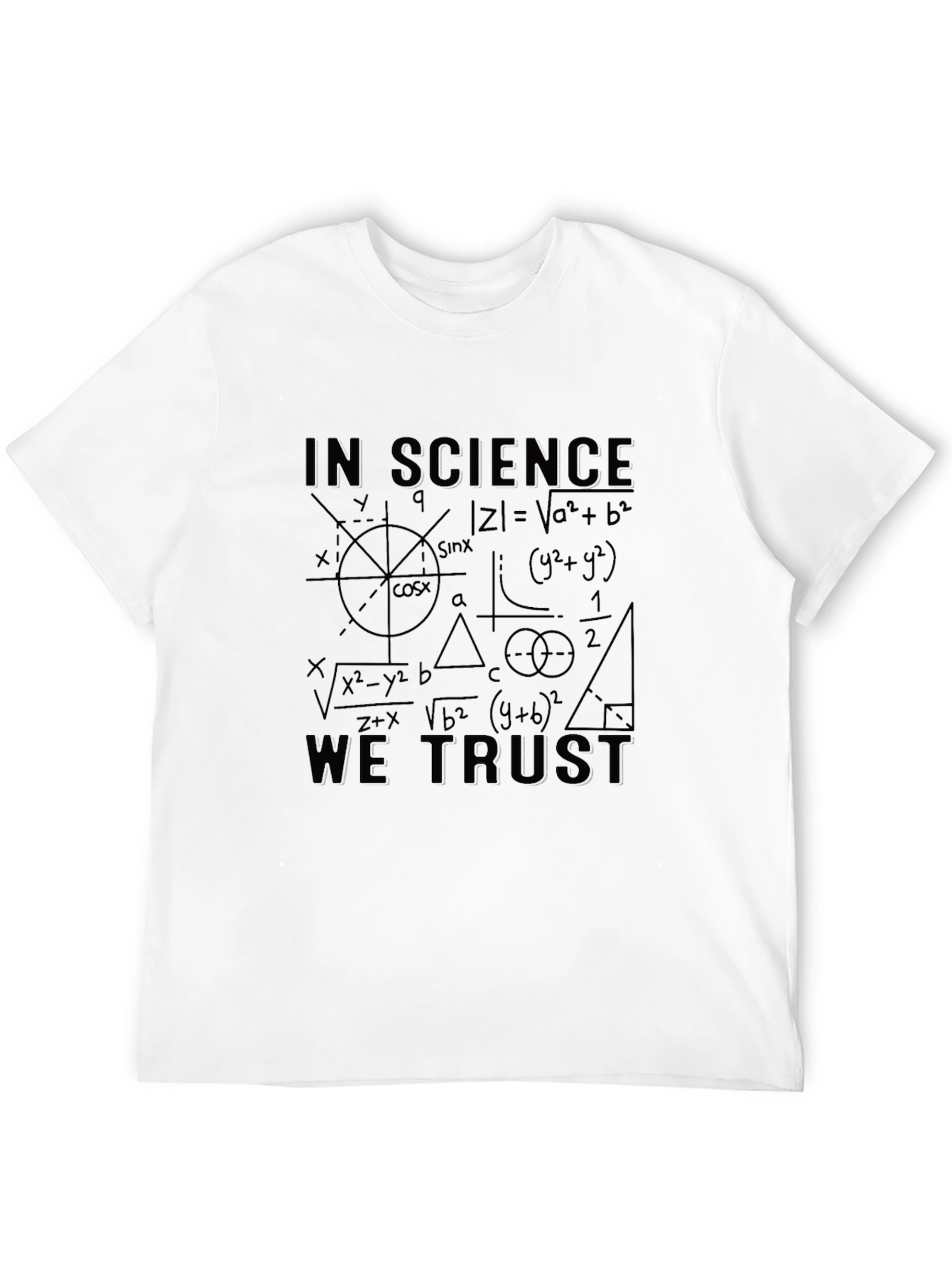 Black Science Equations Graphic Print Tee view 12