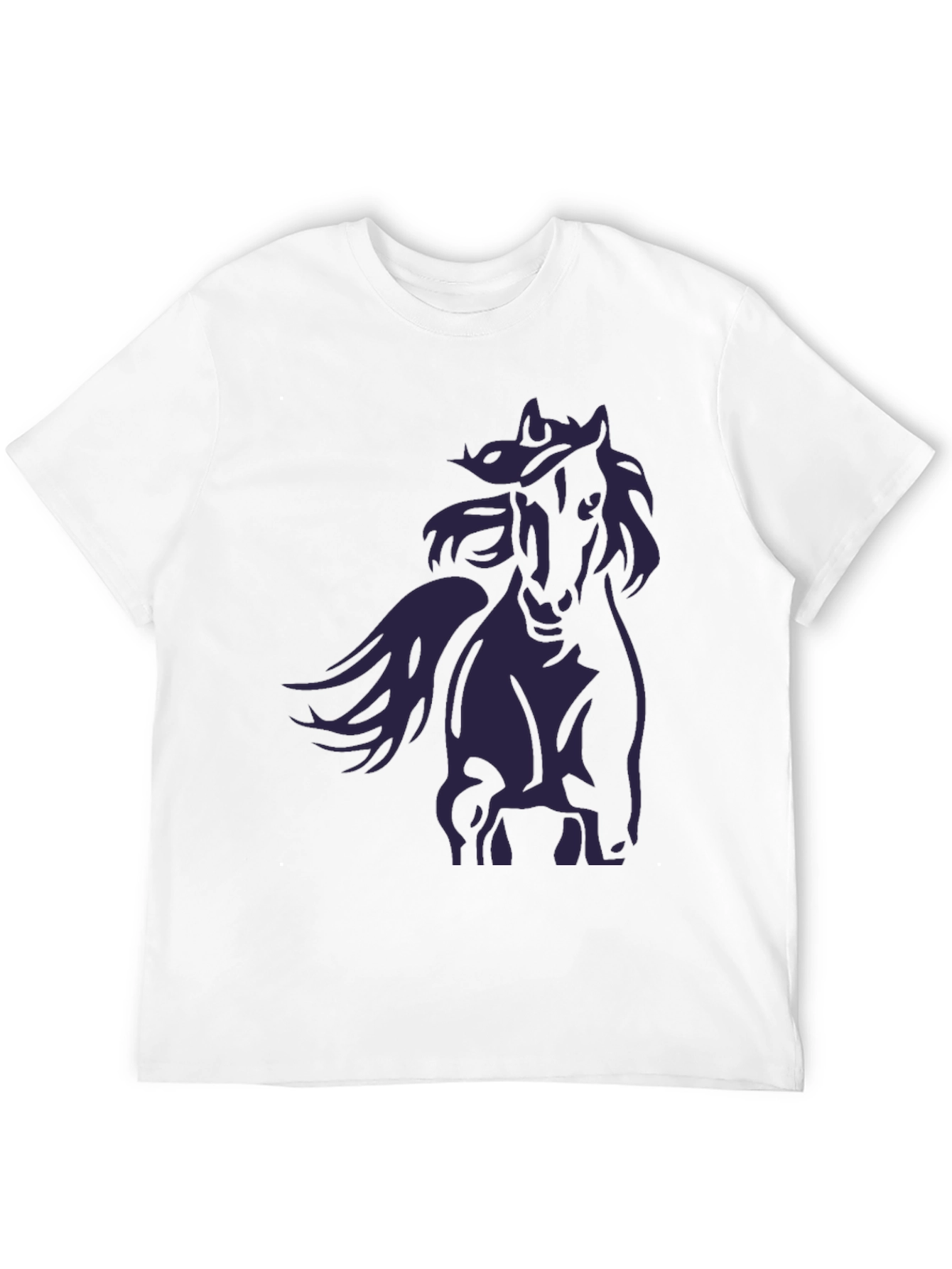 Black Black Horse Graphic T-Shirt - Stylish Men's Tee view 12