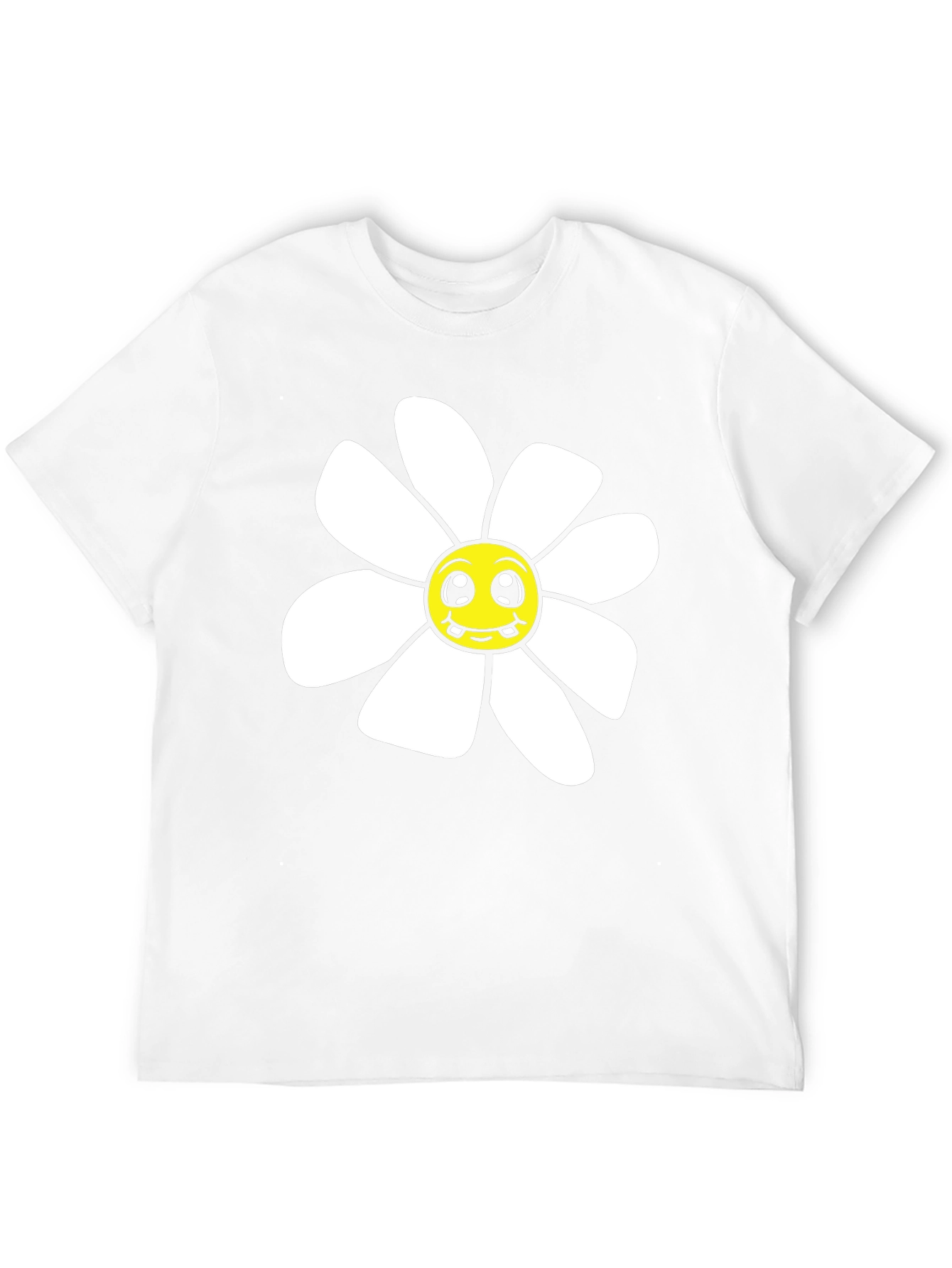 Black Daisy Graphic T-Shirt - Black Cotton Blend view 12