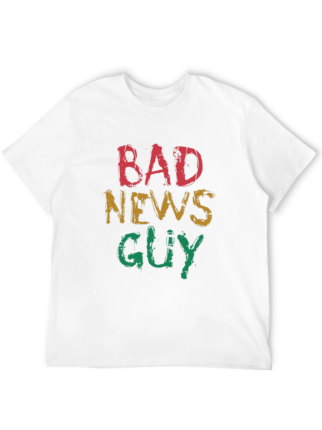 Black Bad News Guy Graphic Tee - Quirky Fun T-Shirt view 12
