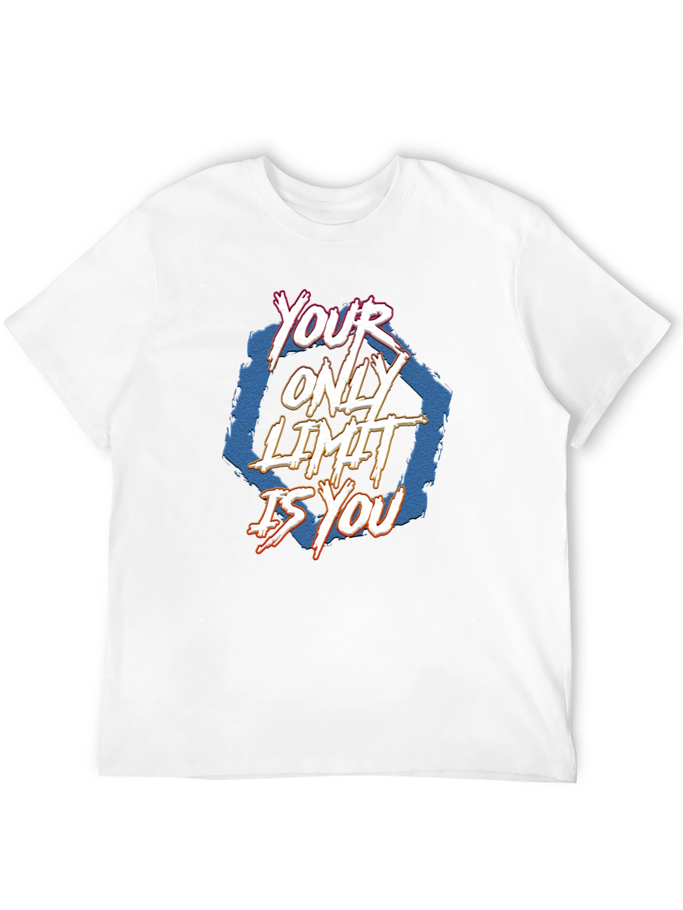 Black Your Only Limit Is You T-Shirt - Motivational Tee view 12