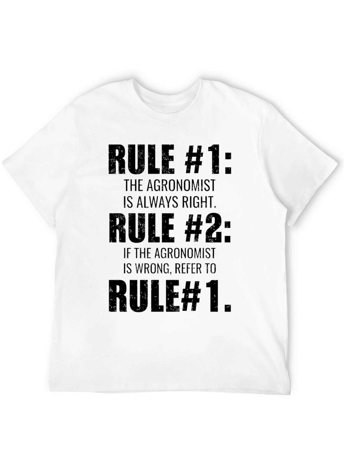Black Agronomist Rule T-Shirt - Funny Agronomy Gift view 12