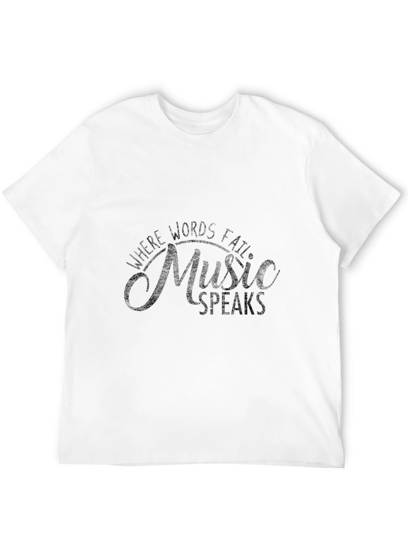 Black Music Speaks Graphic T-Shirt view 12