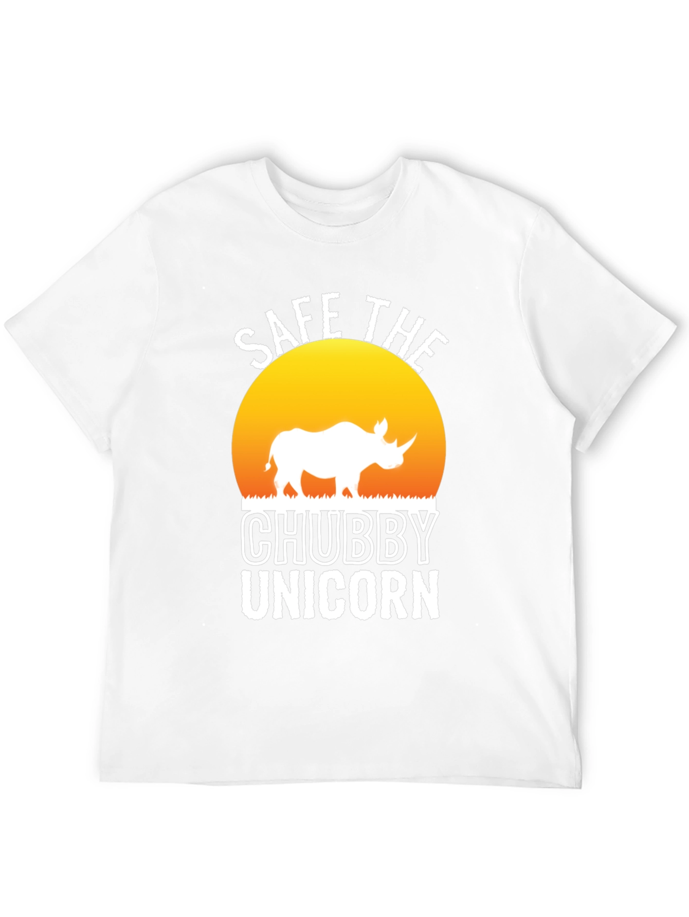 Black Save the Chubby Unicorn Black T-Shirt view 12