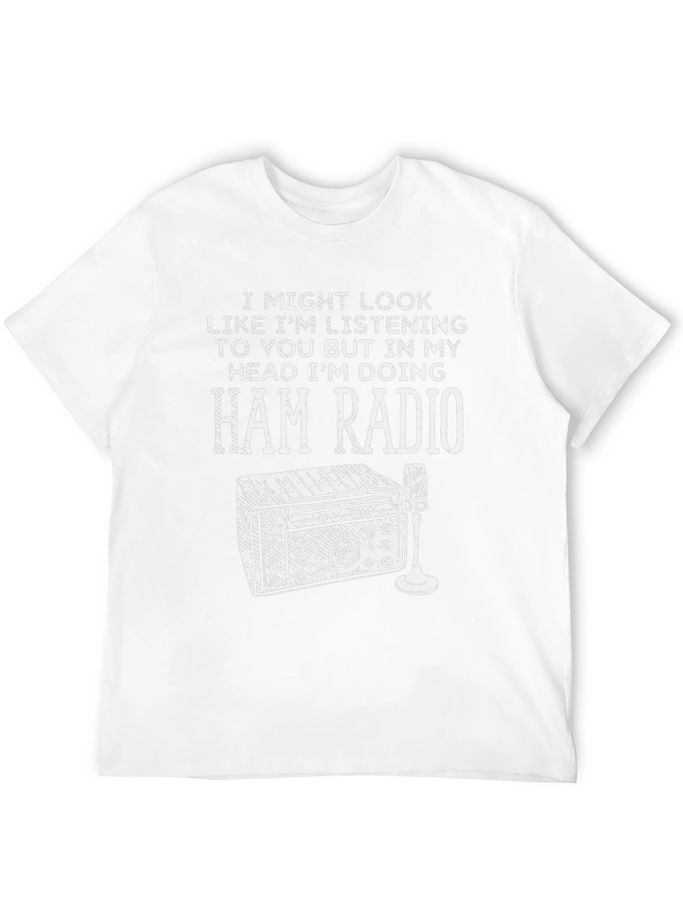 Black Ham Radio Enthusiast T-Shirt view 12