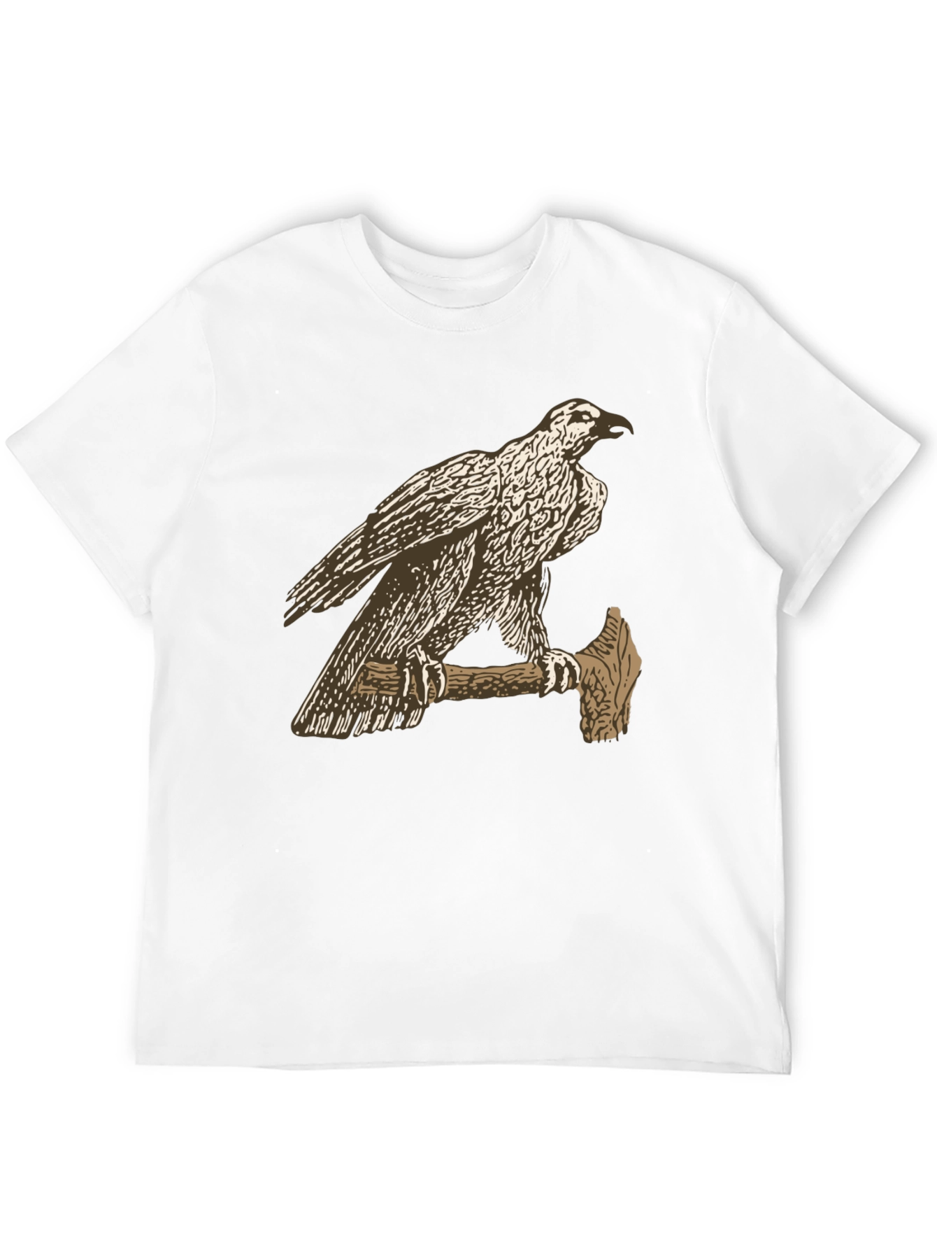 Black Eagle on Axe Black T-Shirt - Unique Graphic Tee view 12