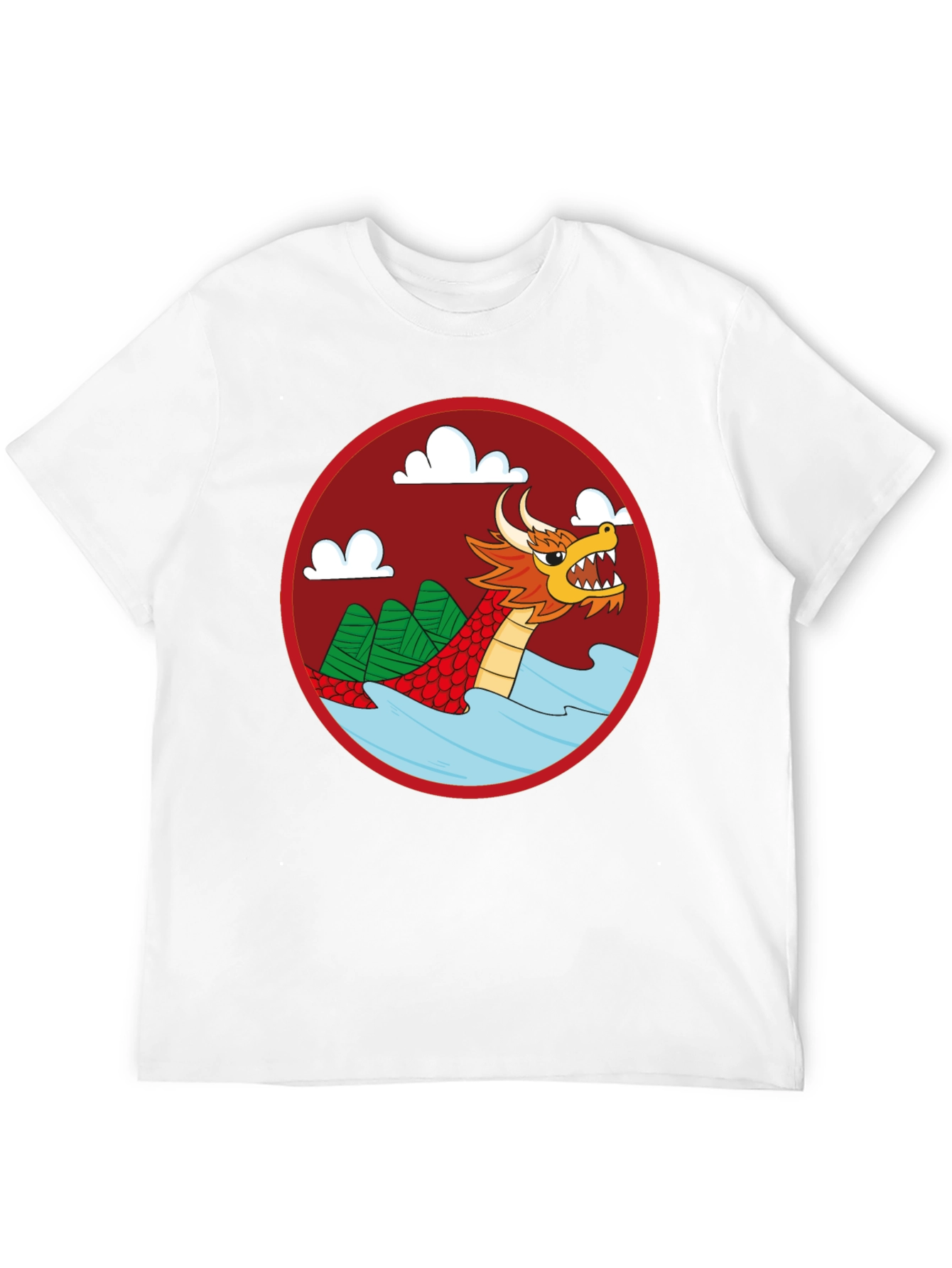 Black Dragon Graphic Tee - Black Crew Neck Cotton T-Shirt view 12