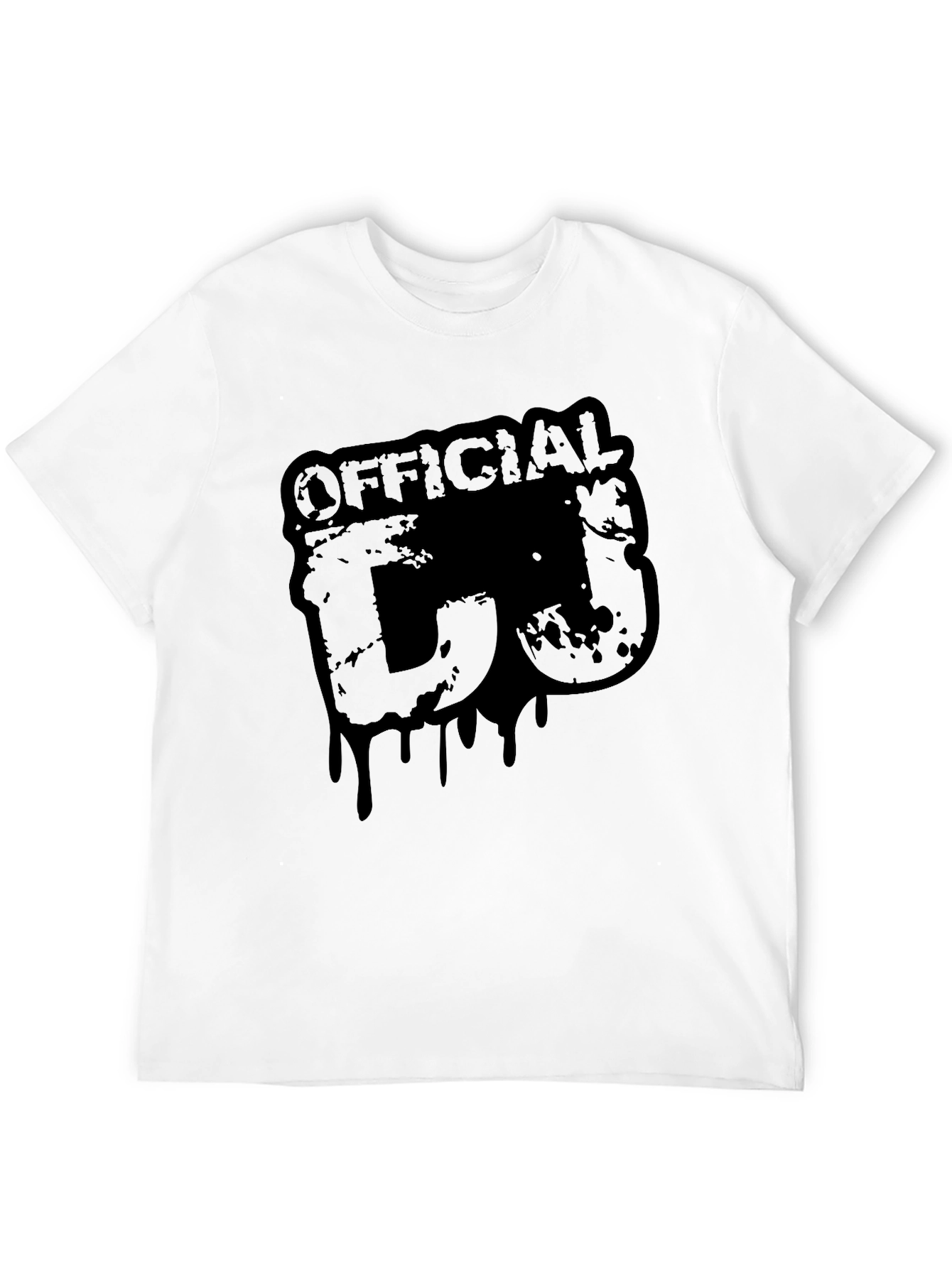 Black Official DJ Black Graphic Print T-Shirt view 12