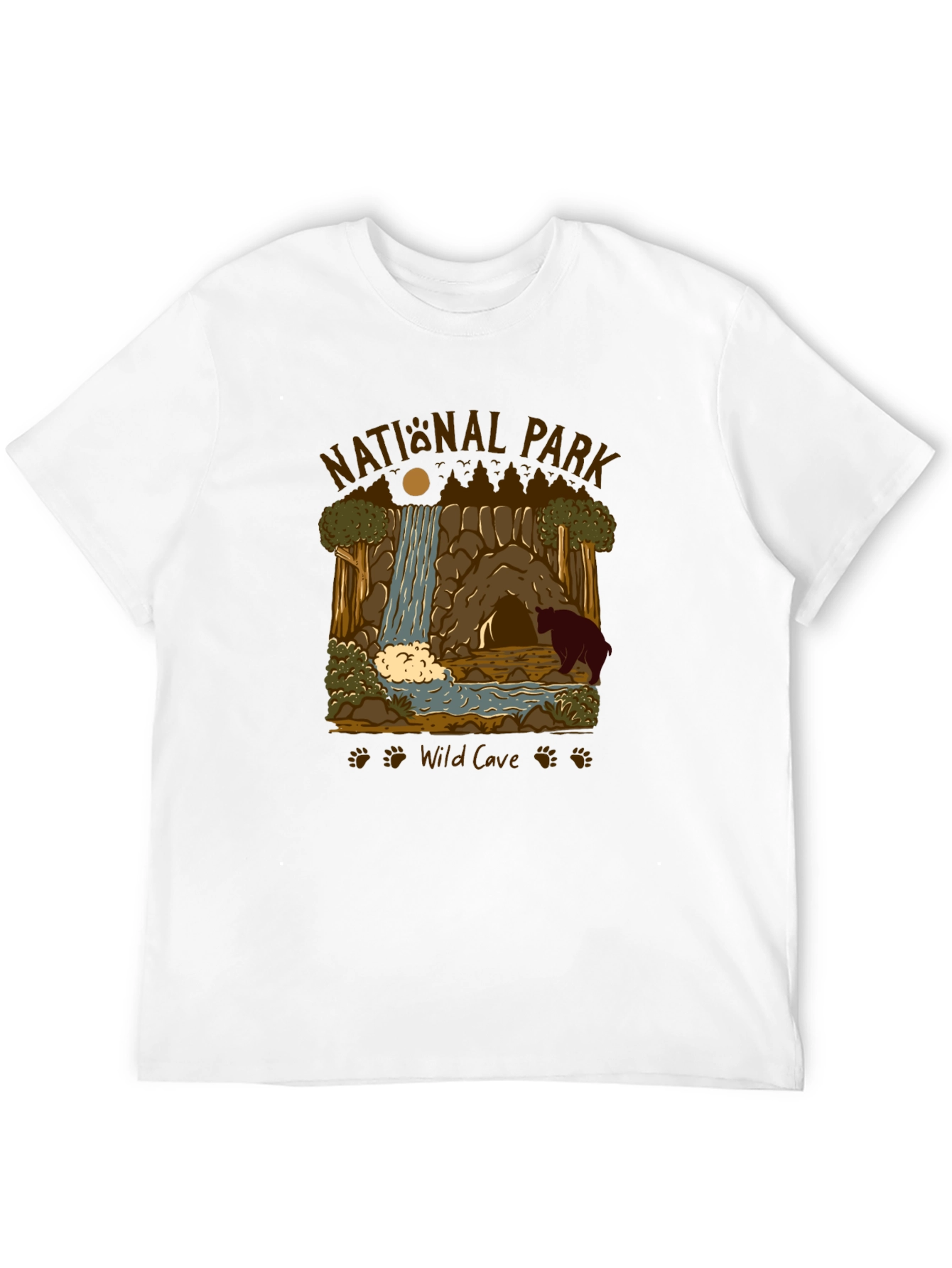 Black National Park Wild Cave Black T-Shirt view 12