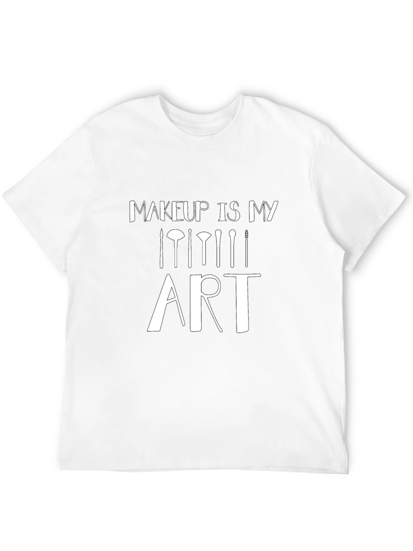 Black Makeup Is My Art Black Graphic T-Shirt view 12