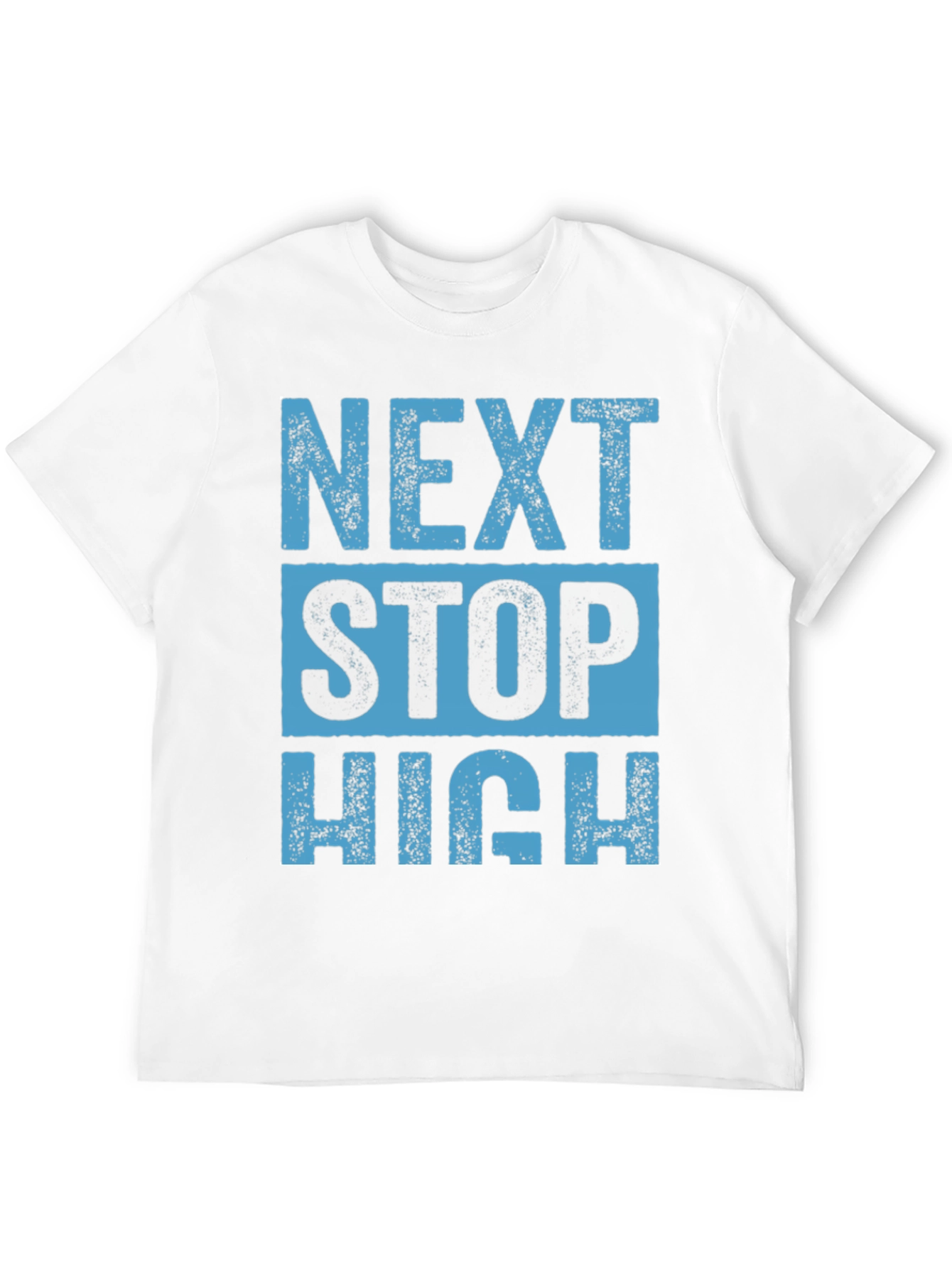 Black Next Stop High Black Graphic T-Shirt view 12