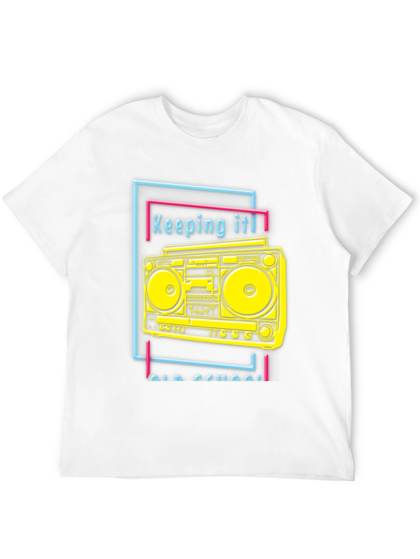 Black Retro Boombox Graphic Tee - Keeping It Old School view 12