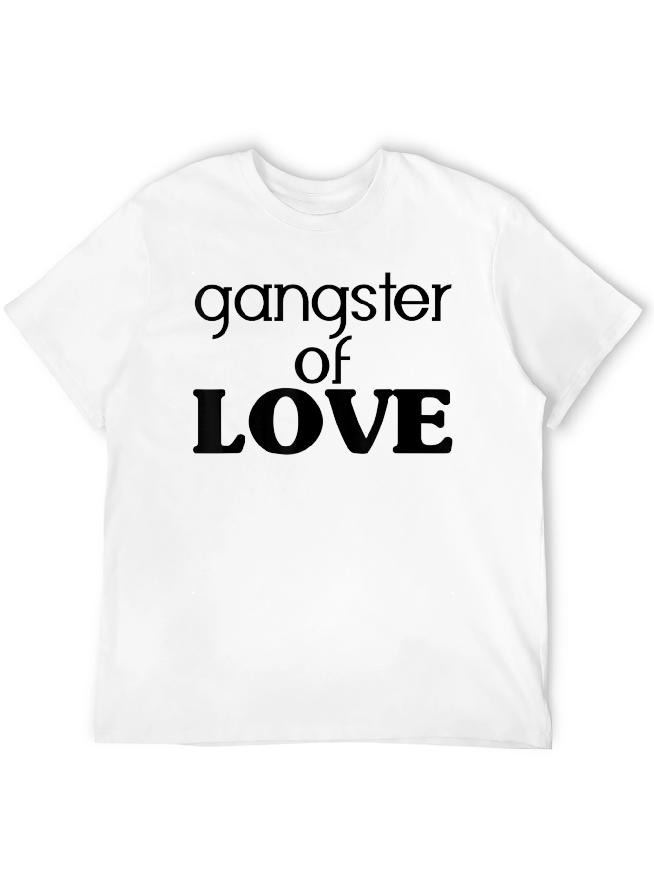 Black Gangster of Love Graphic Tee - Black Cotton Blend view 12